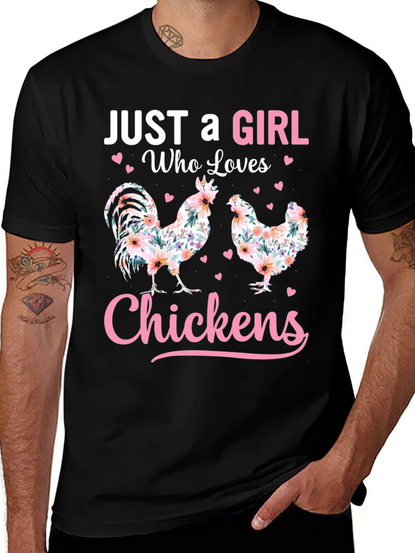 Just a Girl Who Loves Chickens T-Shirt