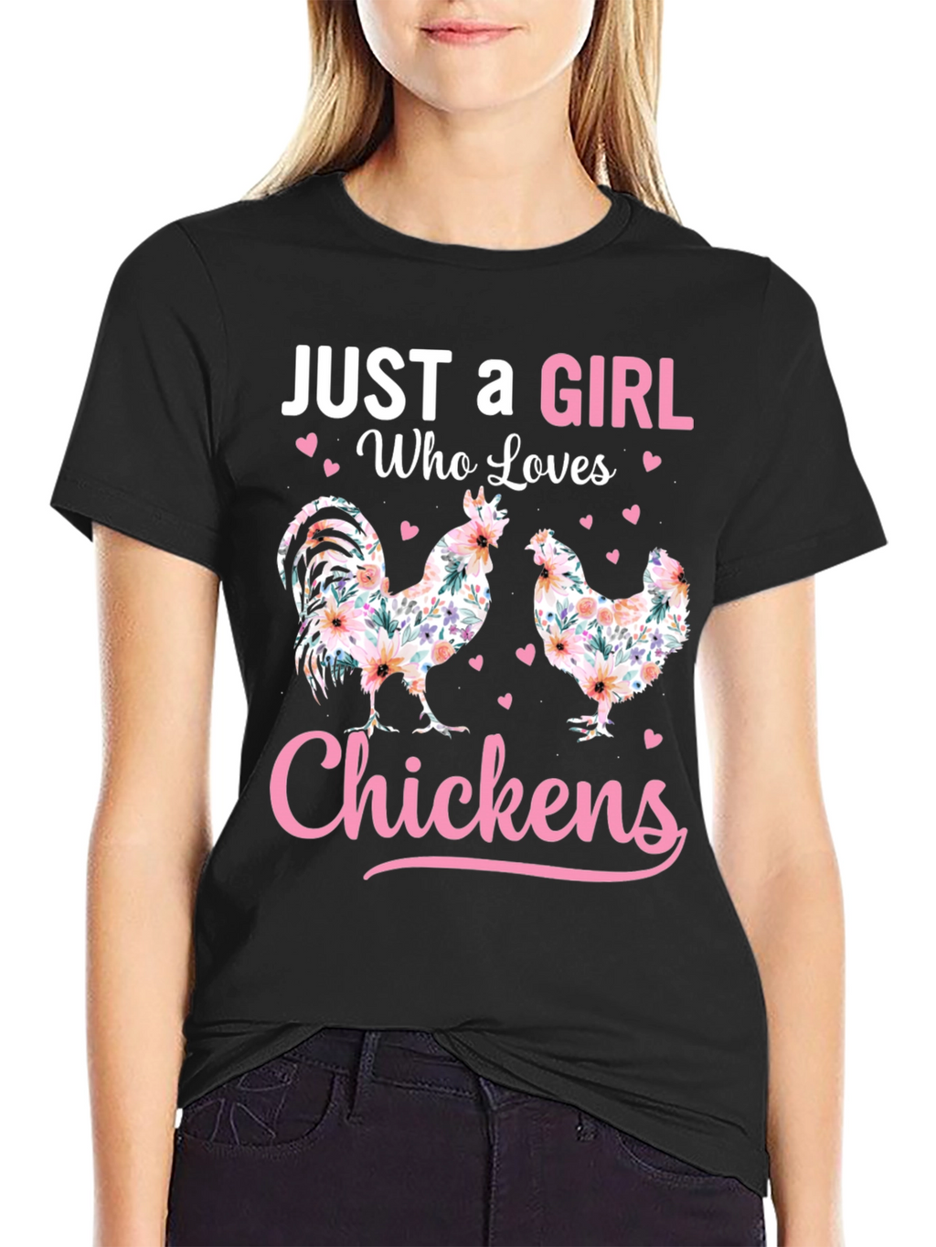 Just a Girl Who Loves Chickens T-Shirt