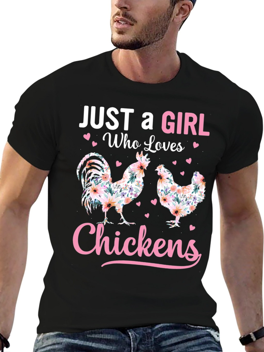Just a Girl Who Loves Chickens T-Shirt