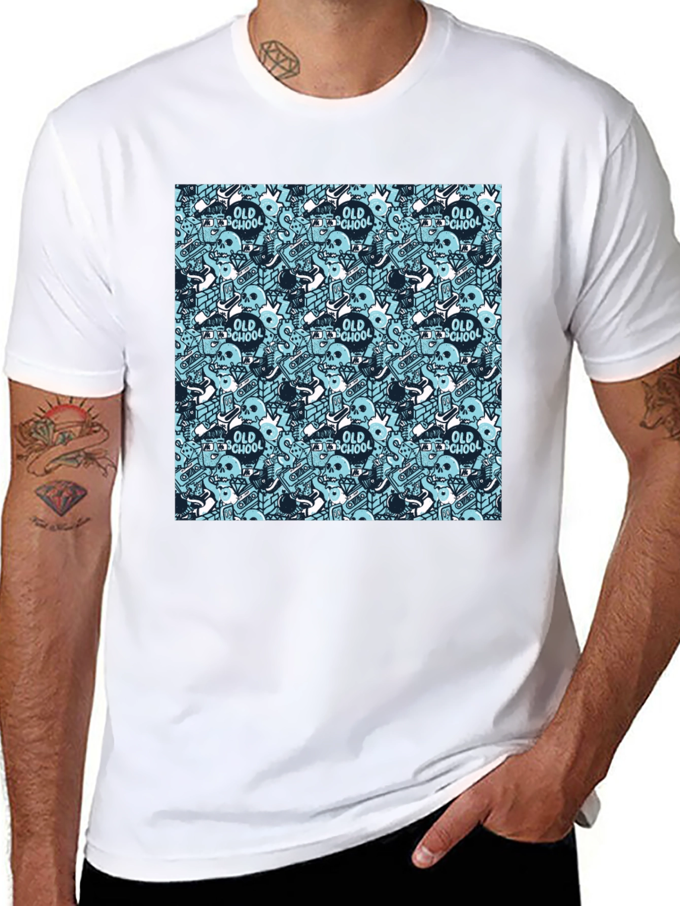 Old School Graphic Print T-Shirt