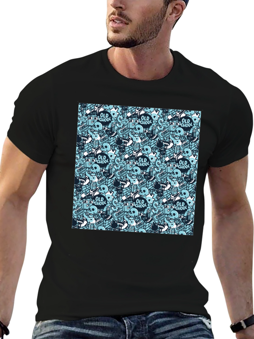 Old School Graphic Print T-Shirt