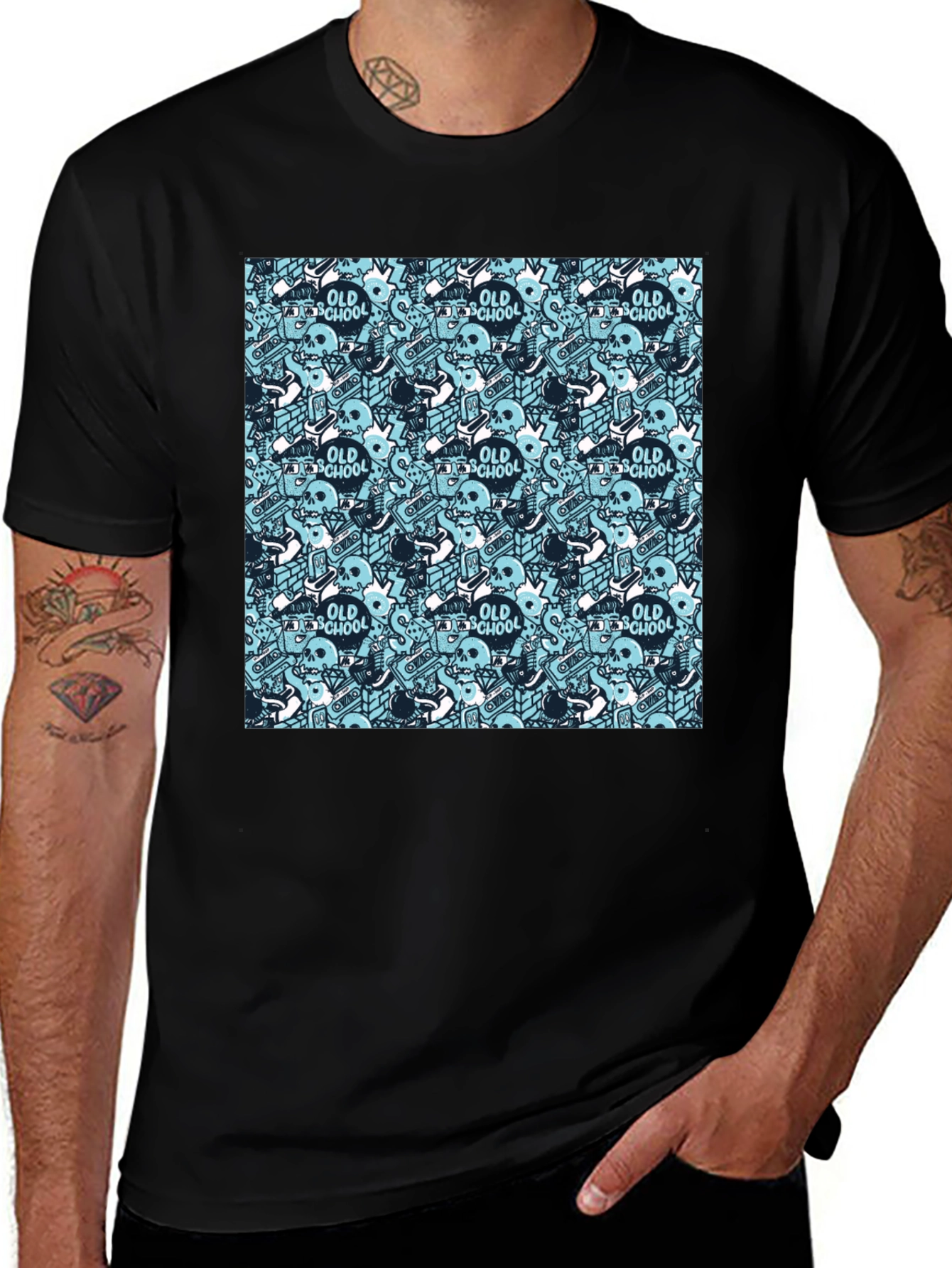 Old School Graphic Print T-Shirt