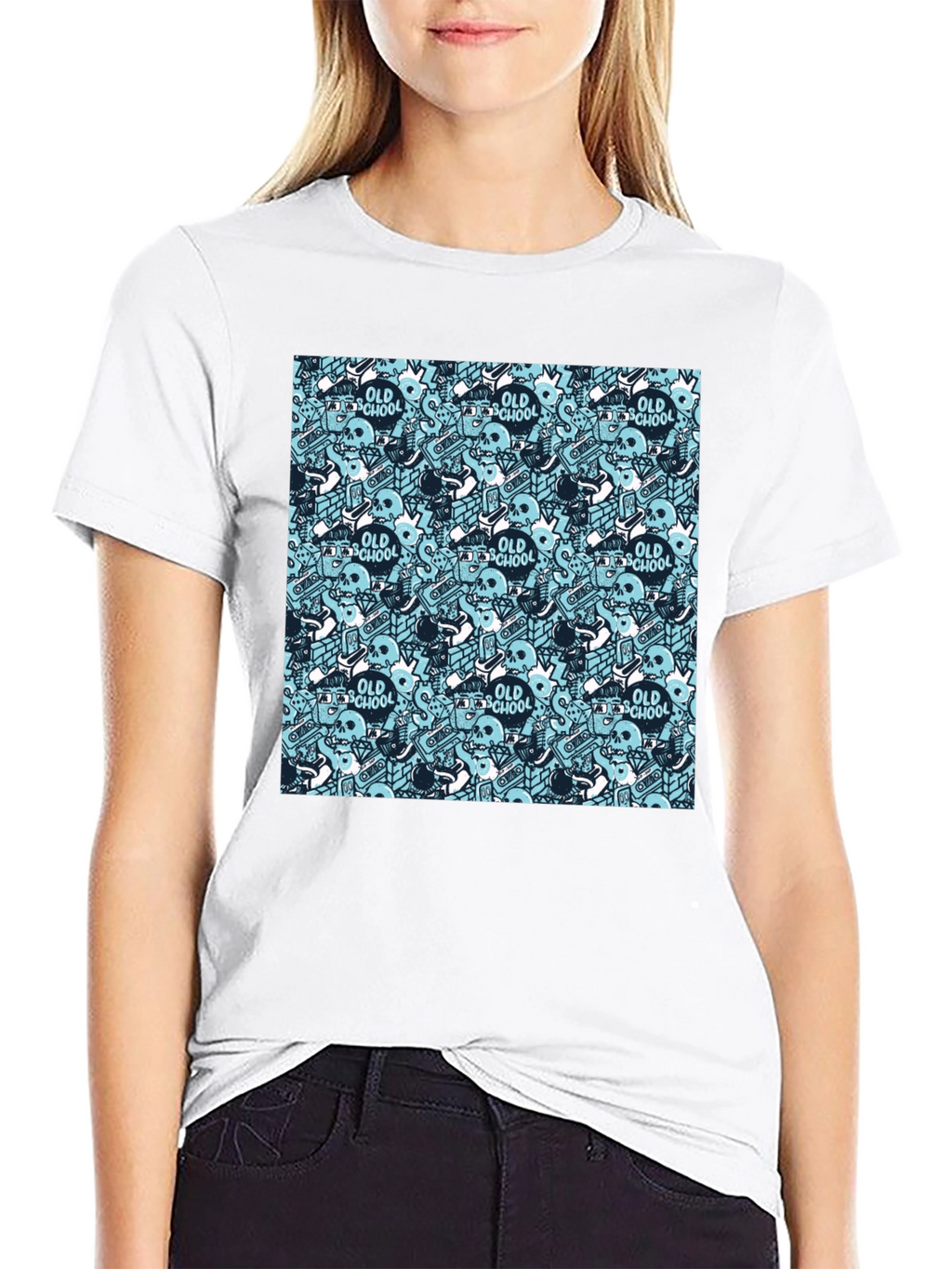 Old School Graphic Print T-Shirt