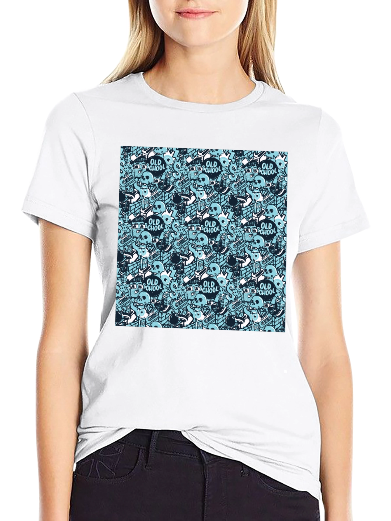 Old School Graphic Print T-Shirt