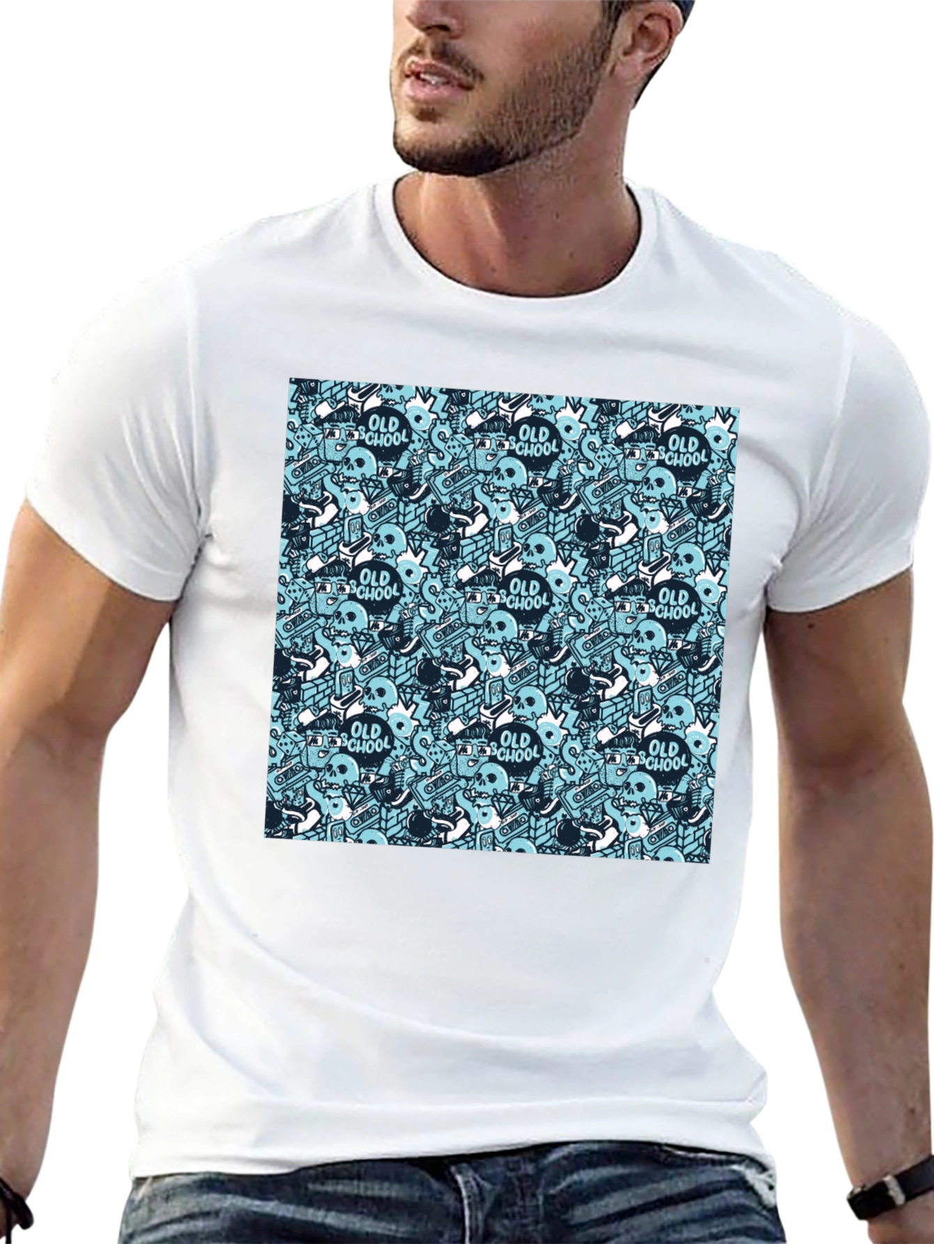 Old School Graphic Print T-Shirt