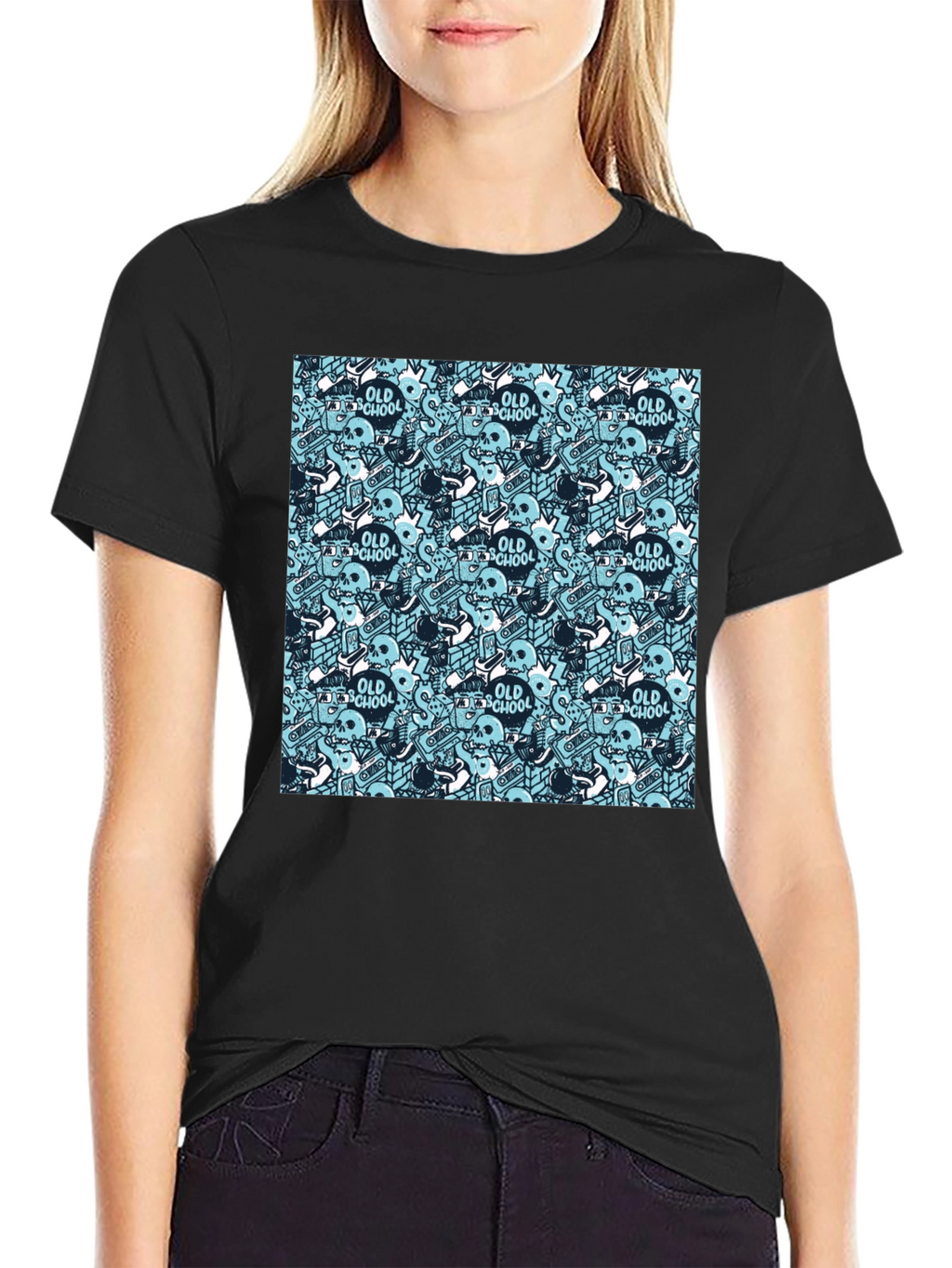 Old School Graphic Print T-Shirt