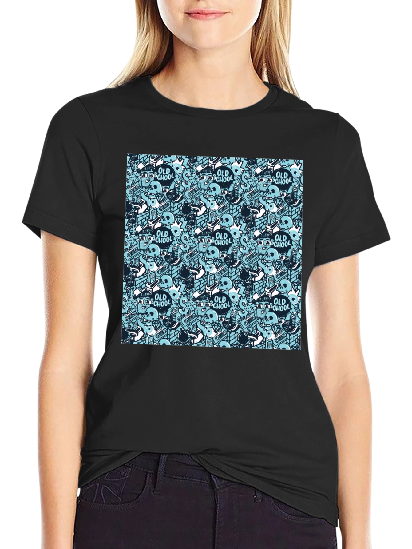 Old School Graphic Print T-Shirt