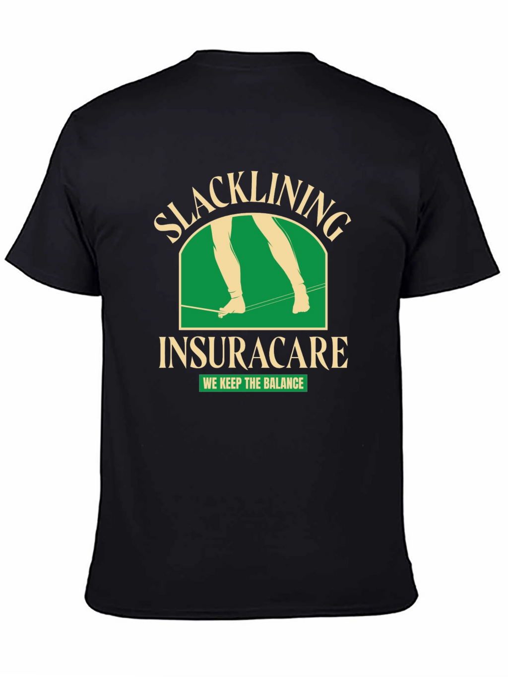 Slacklining Insuracare T-Shirt - We Keep The Balance!