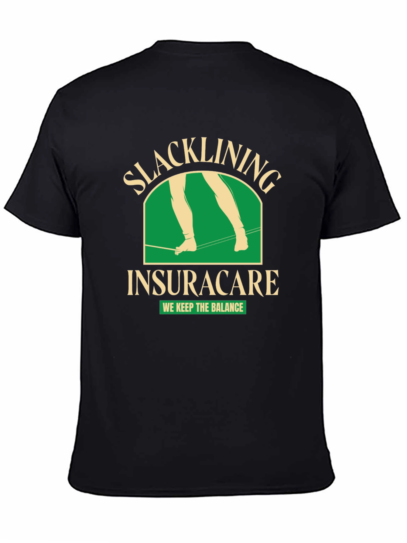 Slacklining Insuracare T-Shirt - We Keep The Balance!