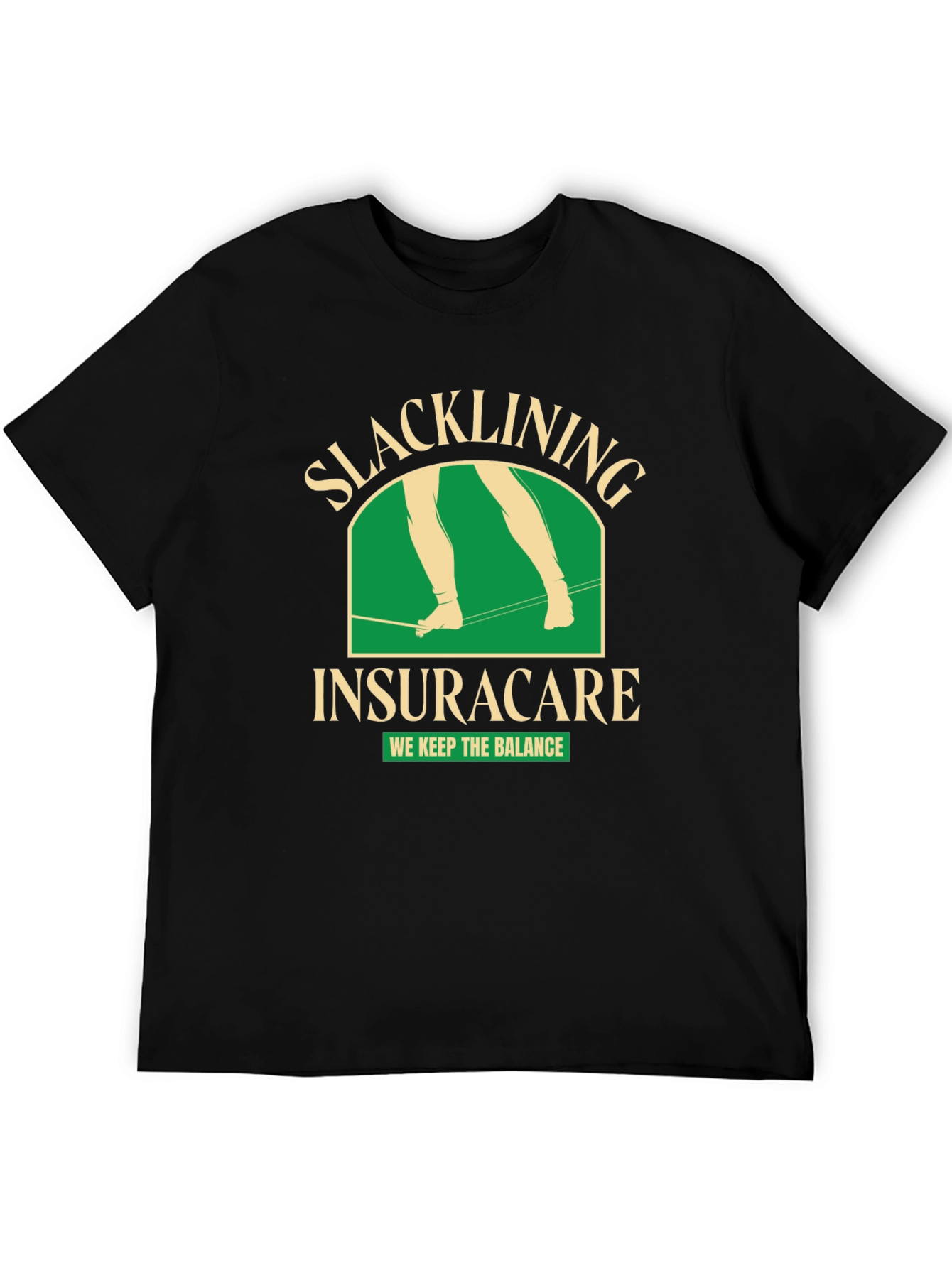 Slacklining Insuracare T-Shirt - We Keep The Balance!