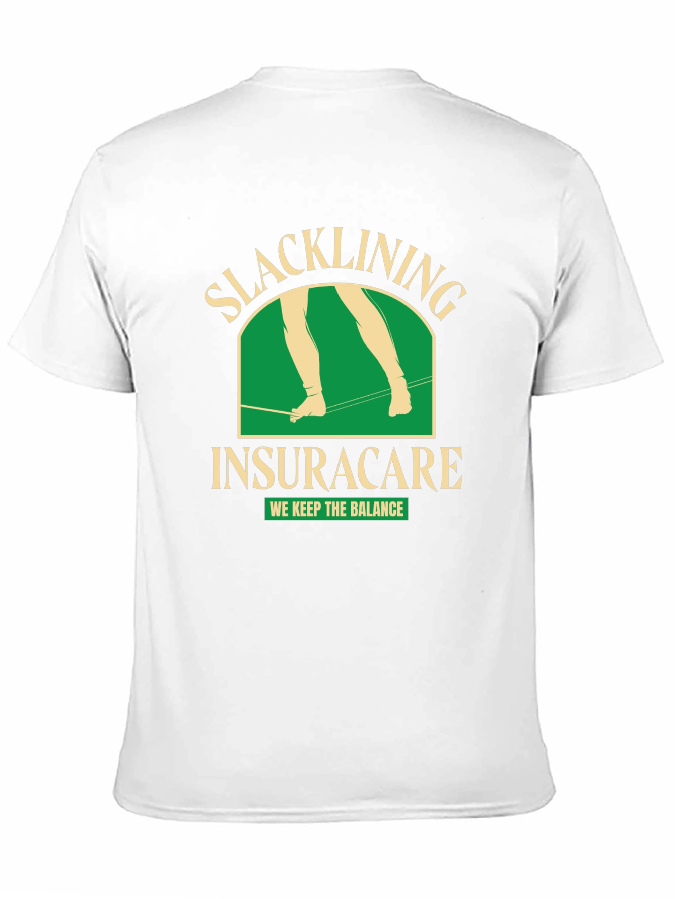Slacklining Insuracare T-Shirt - We Keep The Balance!