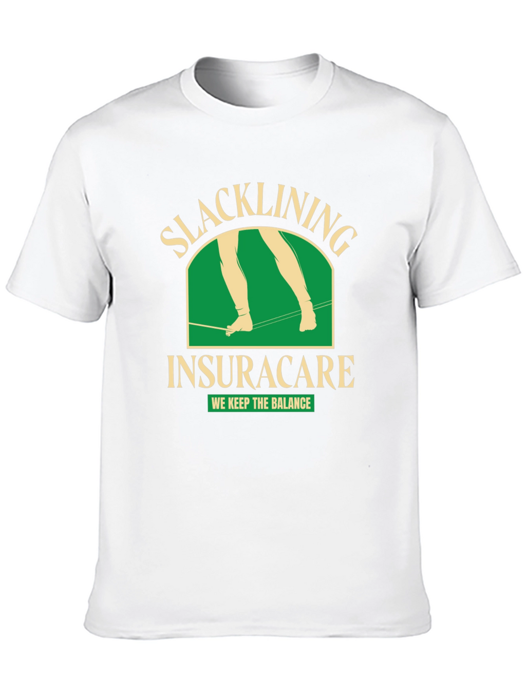 Slacklining Insuracare T-Shirt - We Keep The Balance!