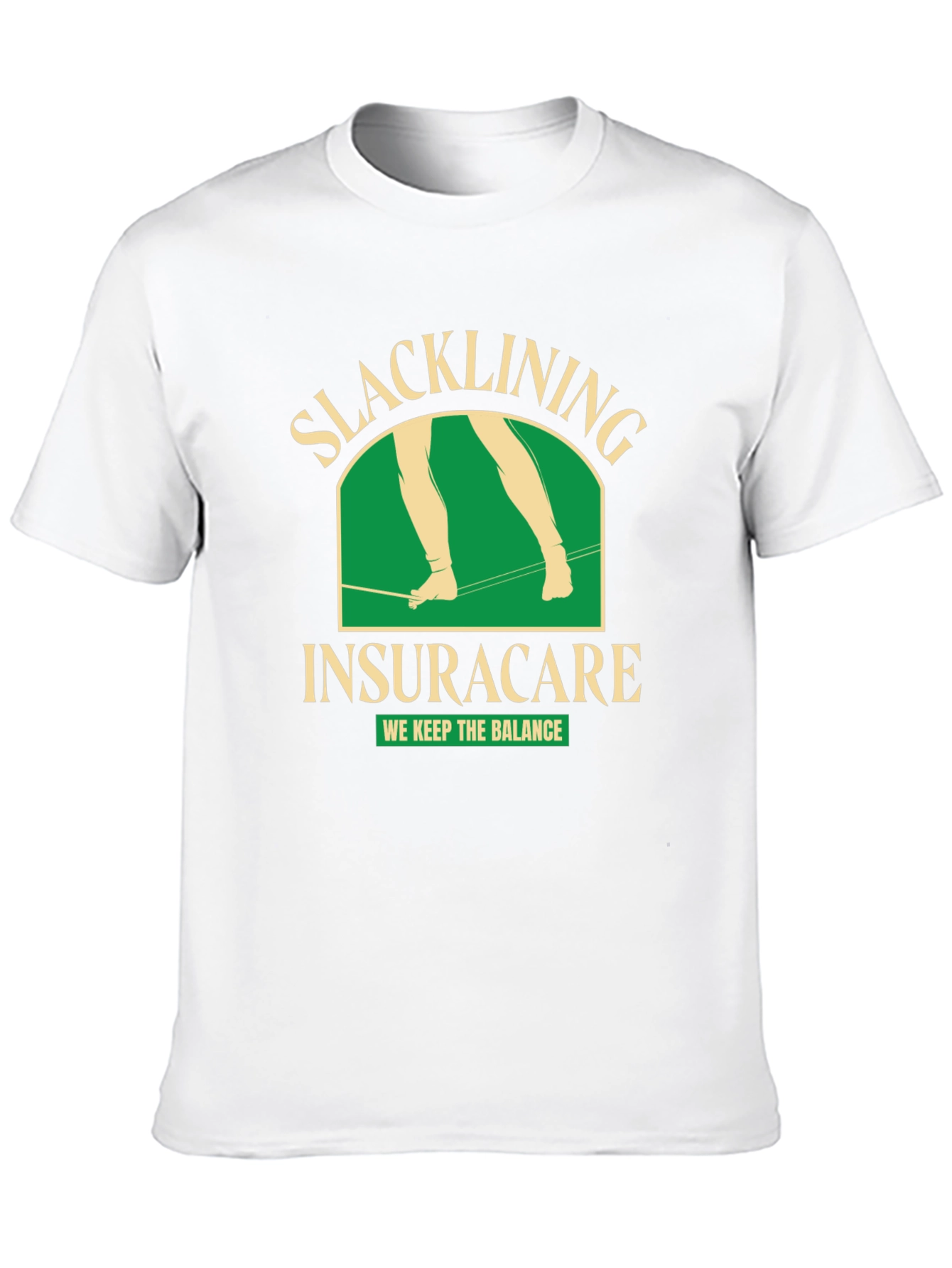 Slacklining Insuracare T-Shirt - We Keep The Balance!
