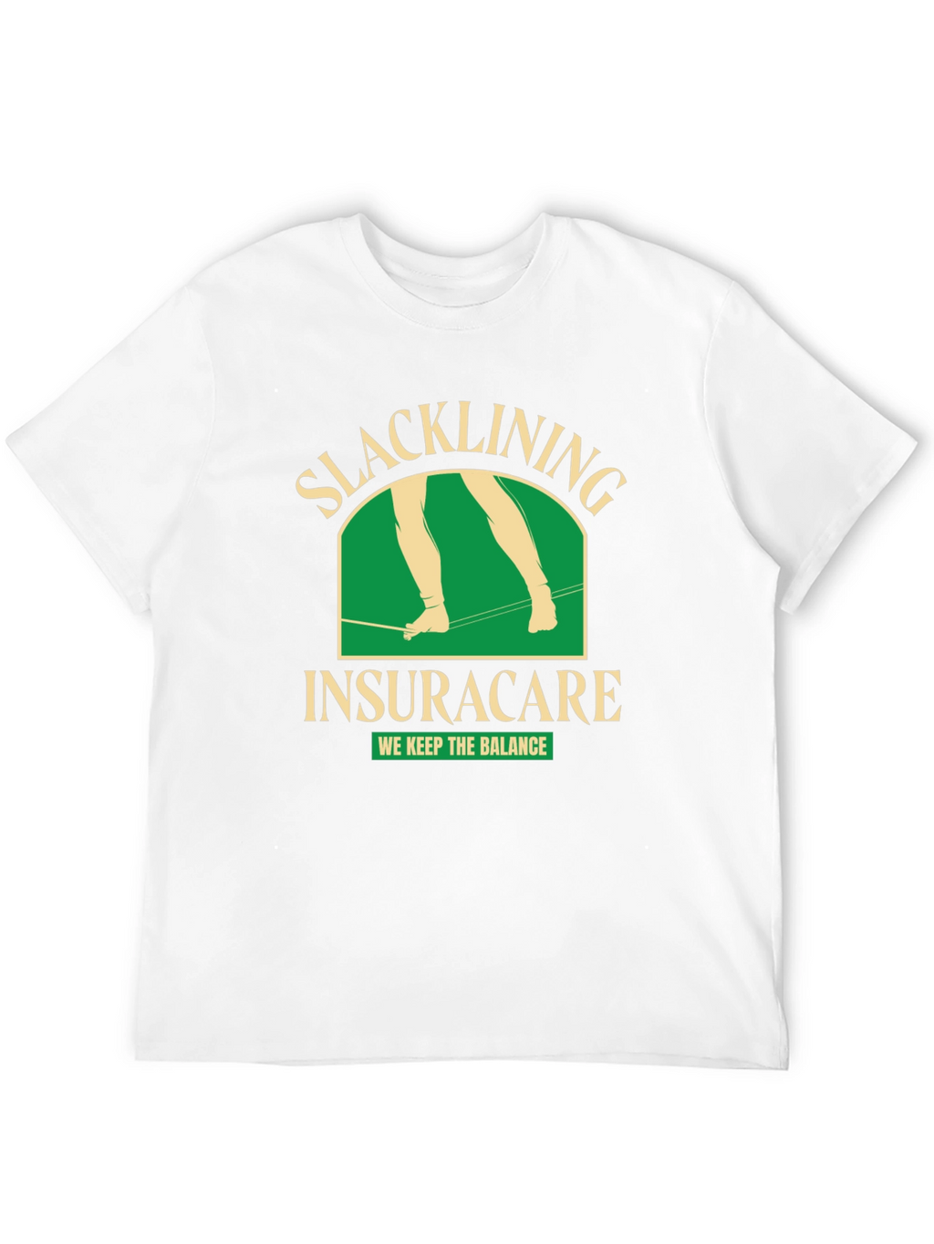 Slacklining Insuracare T-Shirt - We Keep The Balance!