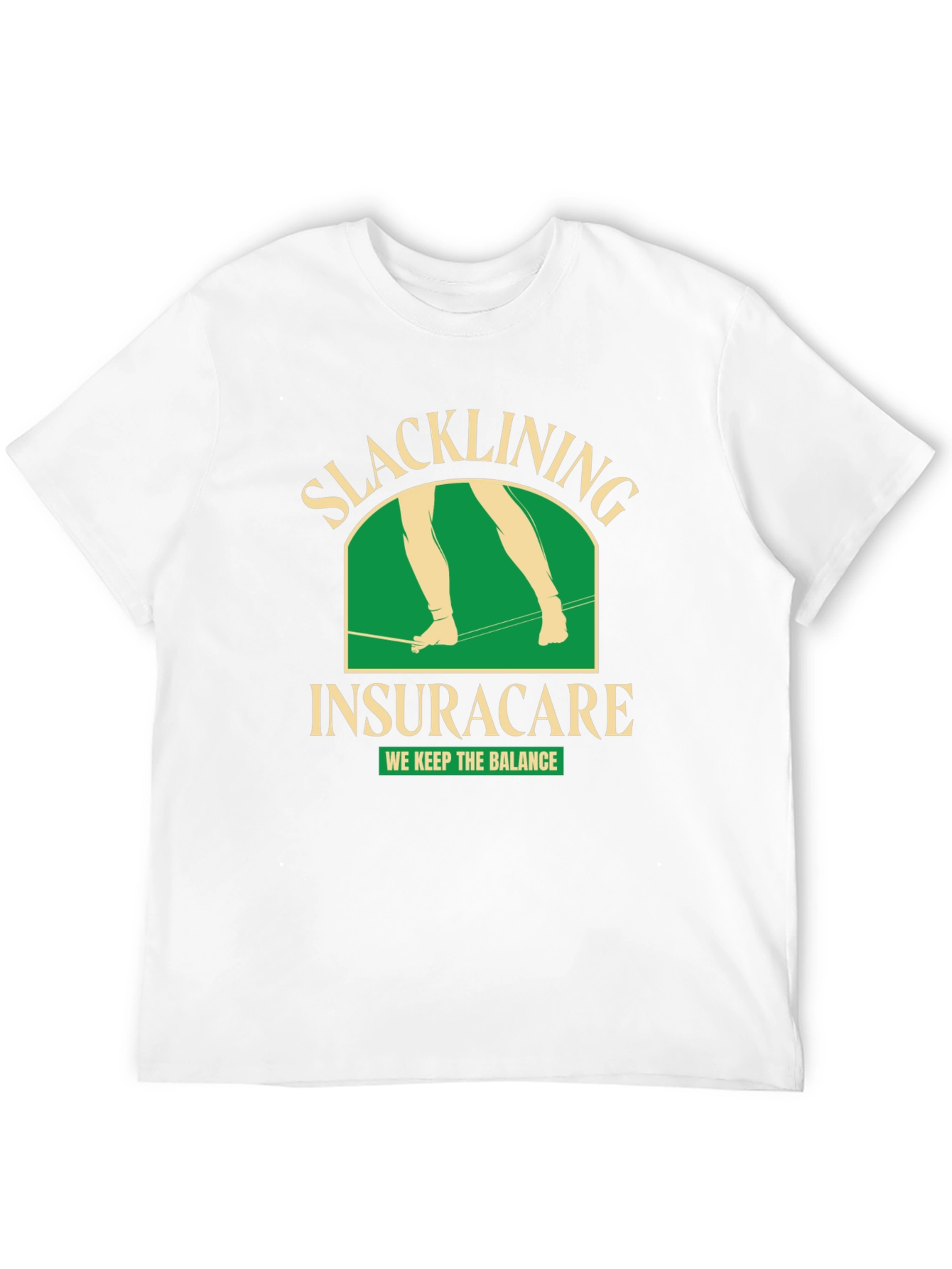 Slacklining Insuracare T-Shirt - We Keep The Balance!