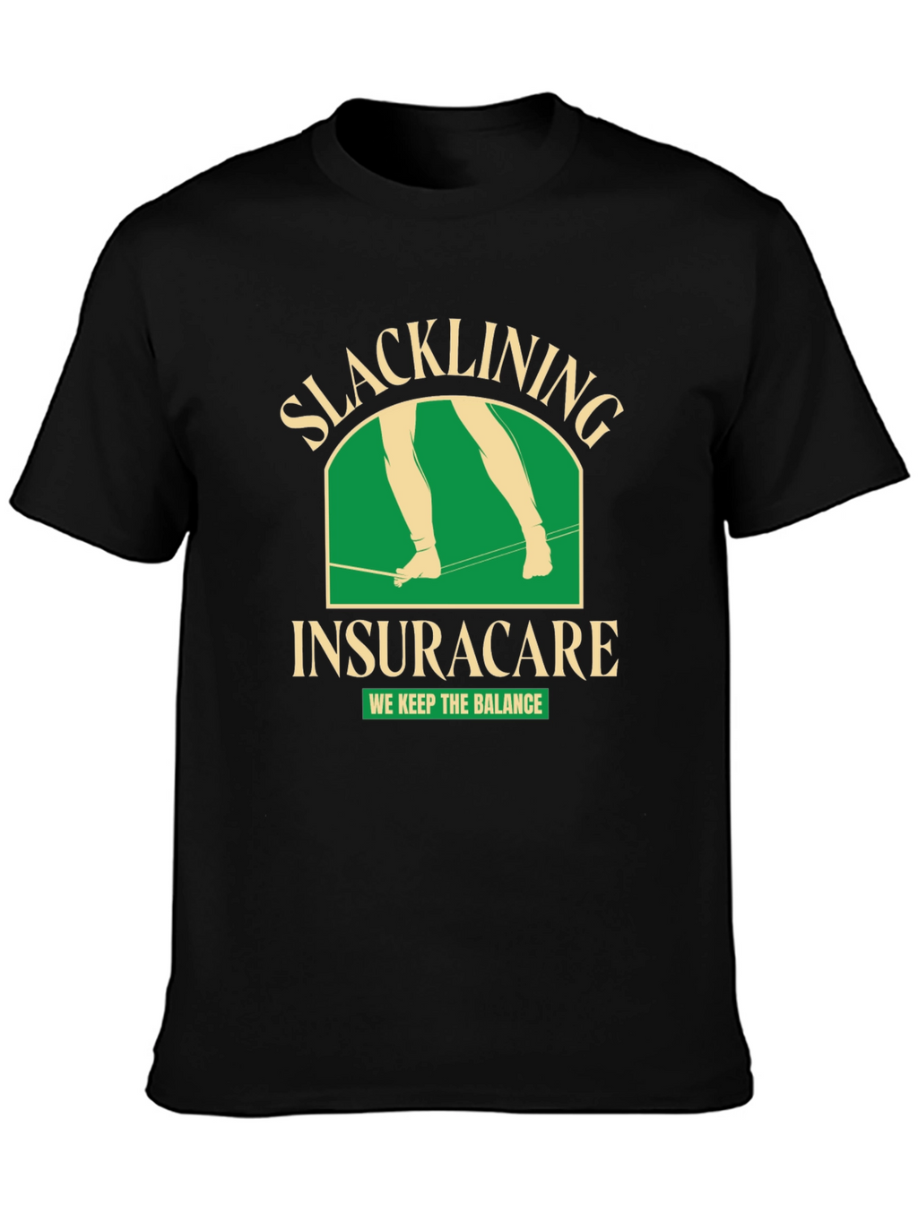 Slacklining Insuracare T-Shirt - We Keep The Balance!