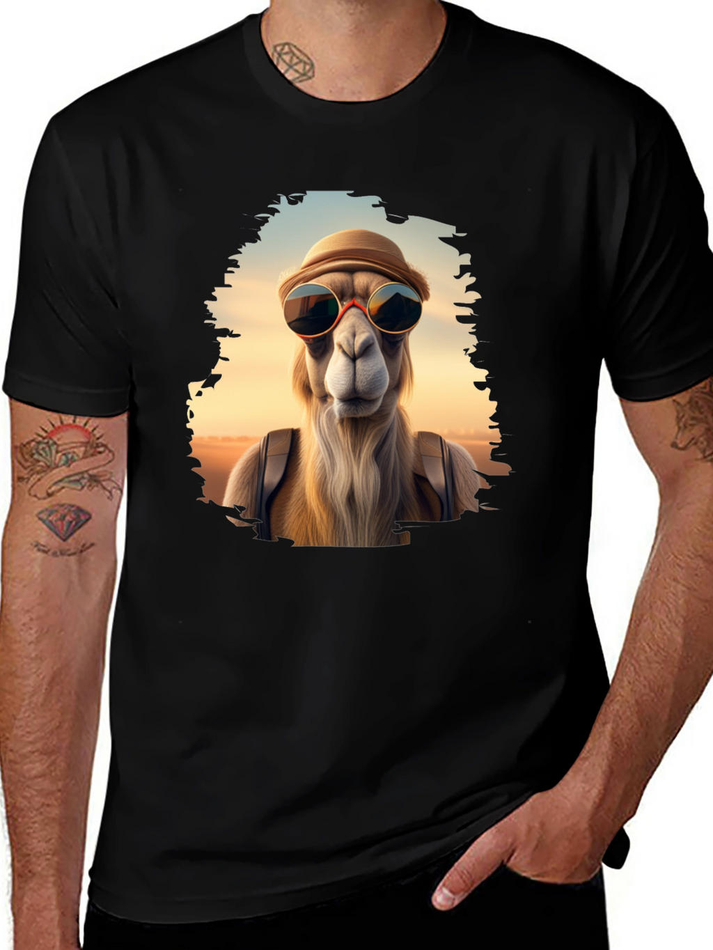 Cool Camel T-Shirt - Stylish Graphic Tee
