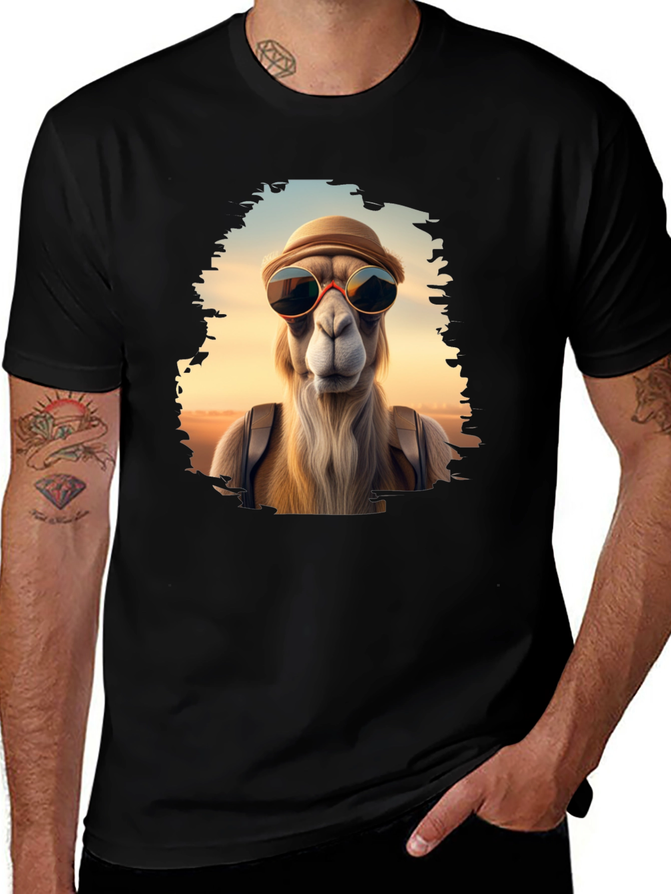 Cool Camel T-Shirt - Stylish Graphic Tee
