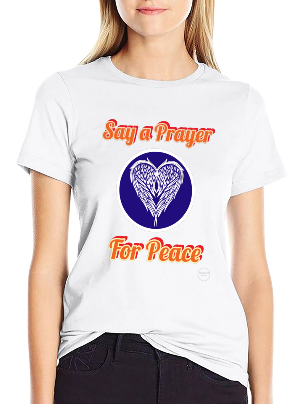 Say a Prayer for Peace Black T-Shirt