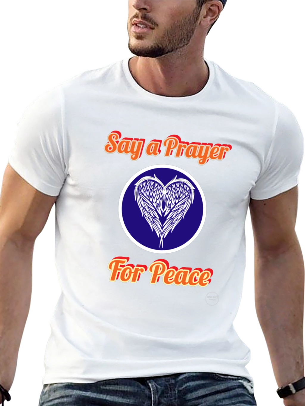 Say a Prayer for Peace Black T-Shirt