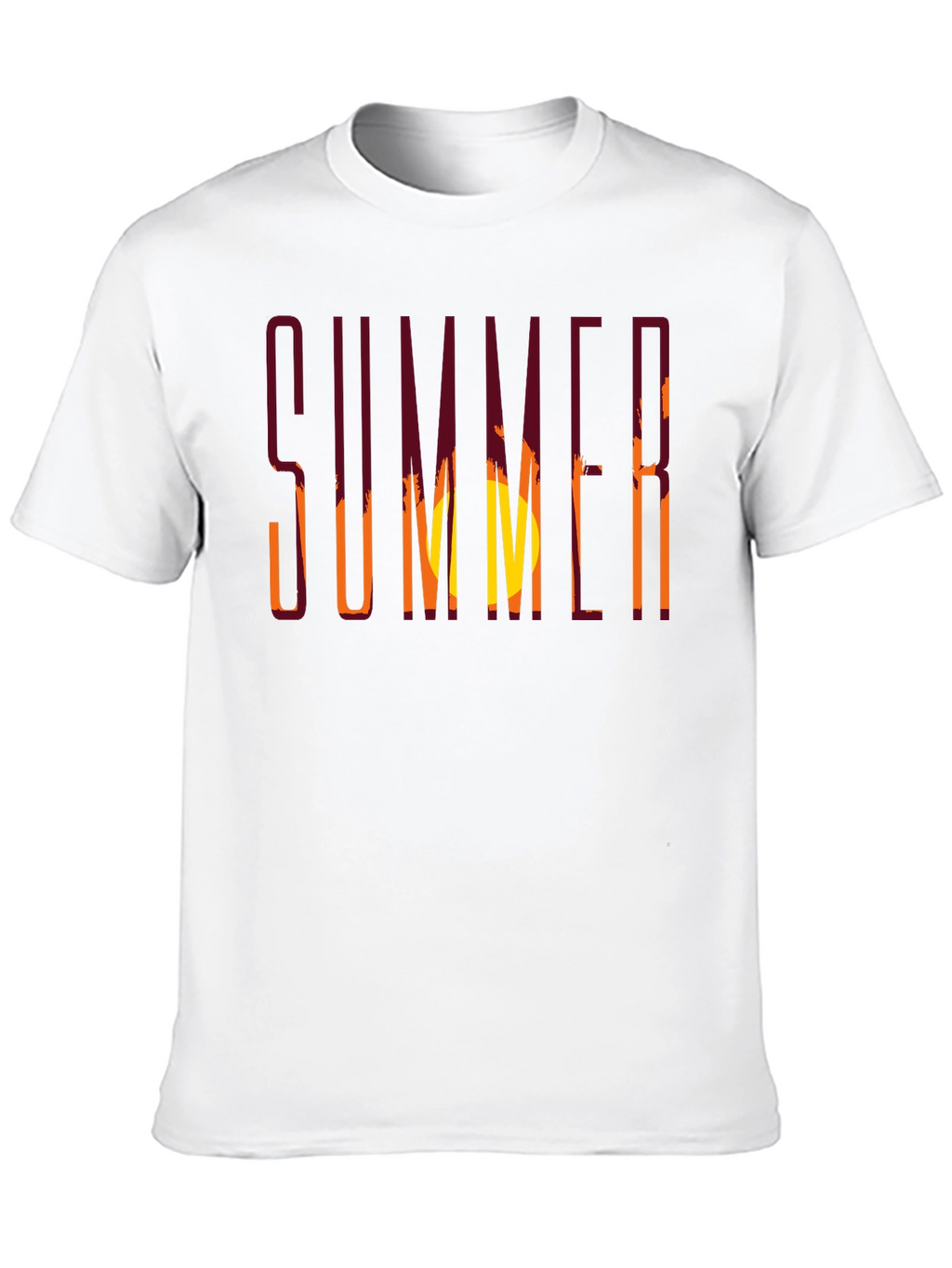 Summer Sunset Graphic T-Shirt - Relaxed Fit Black Tee