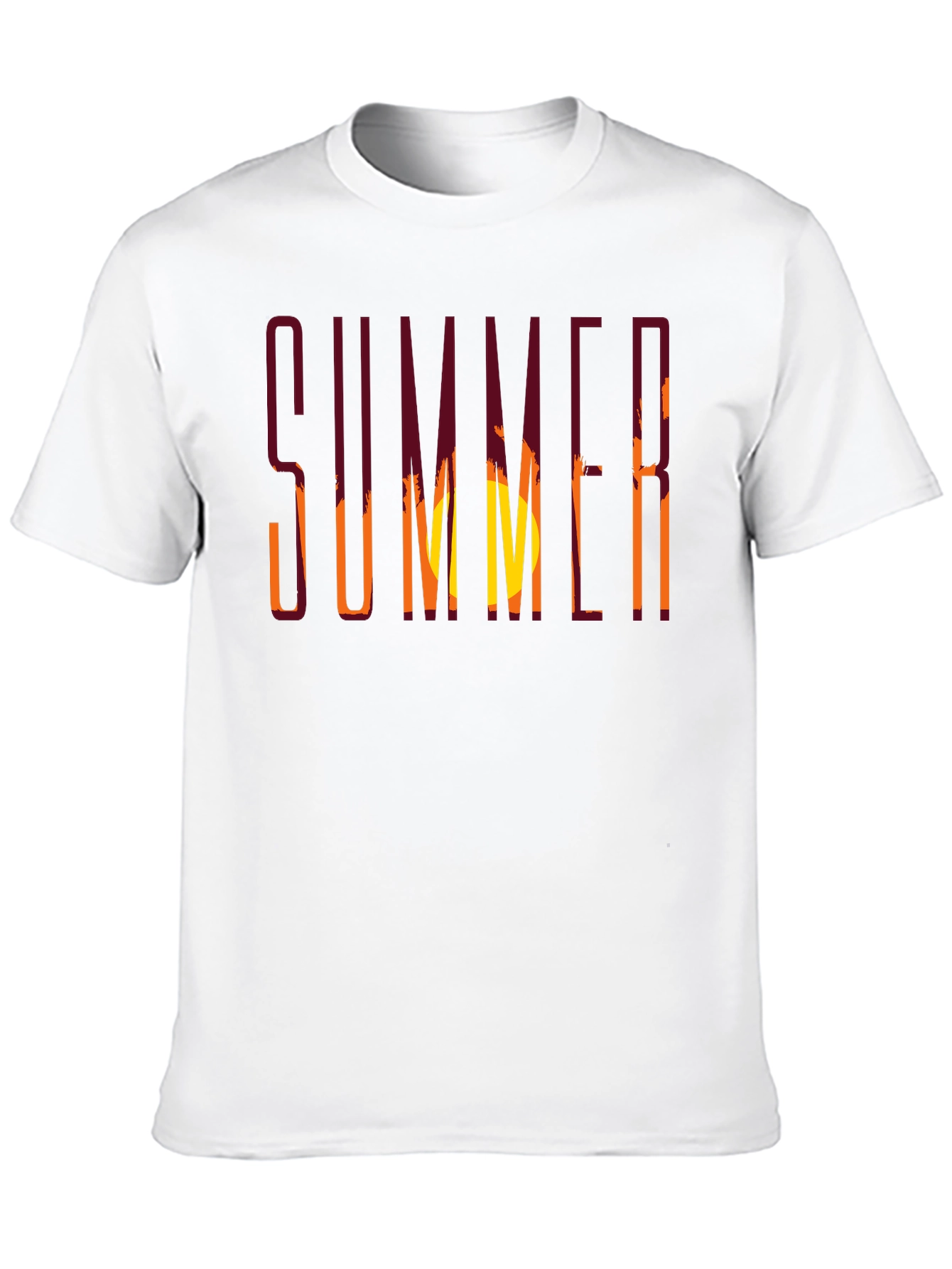 Summer Sunset Graphic T-Shirt - Relaxed Fit Black Tee