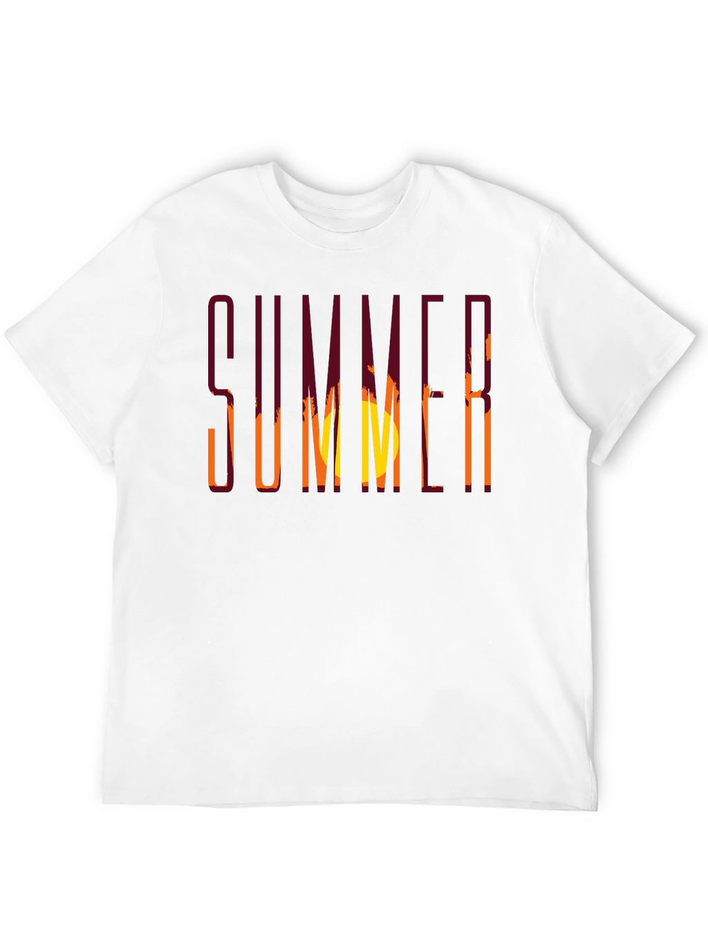 Summer Sunset Graphic T-Shirt - Relaxed Fit Black Tee