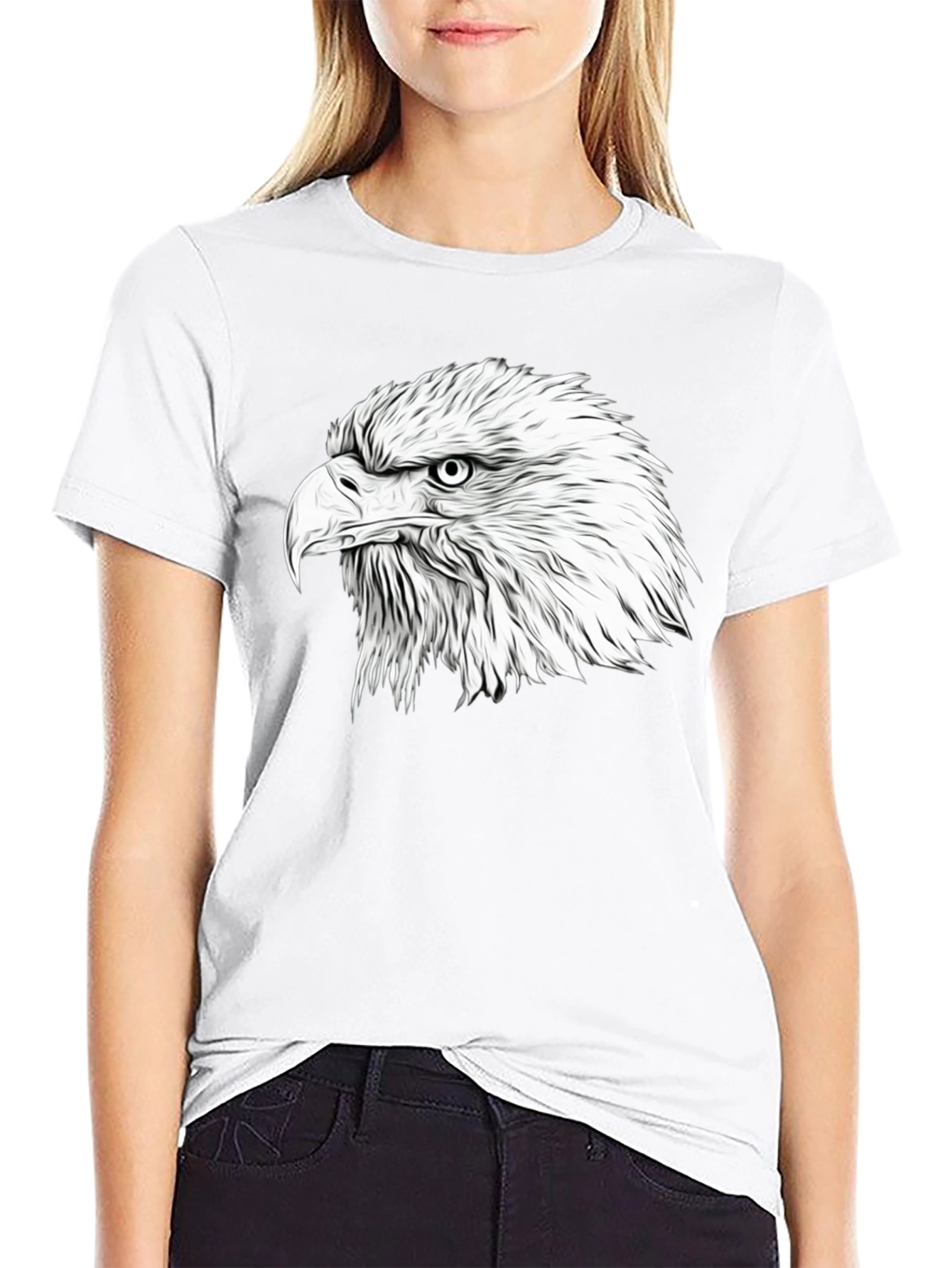 Bold Eagle Graphic Print Tee