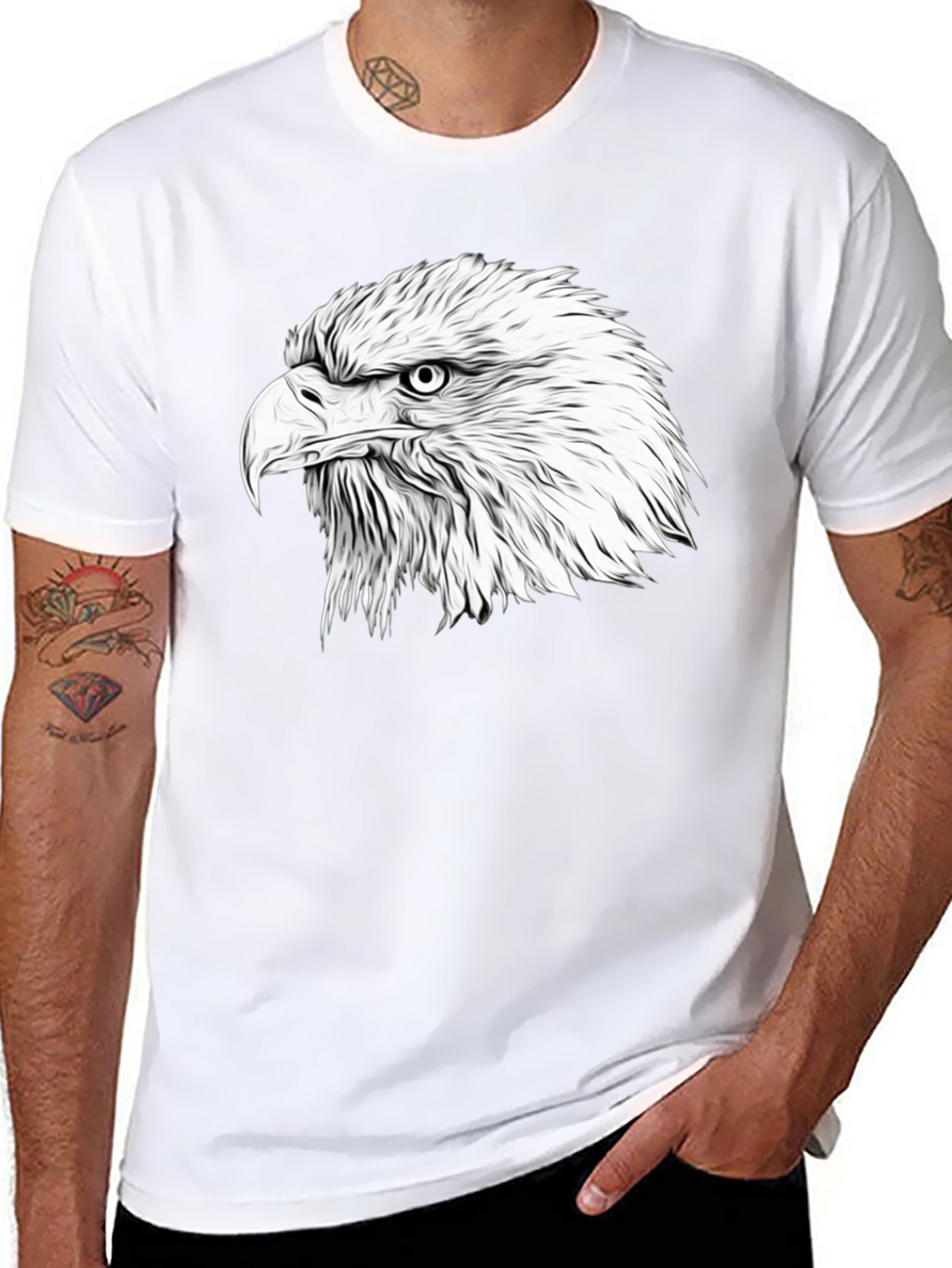 Bold Eagle Graphic Print Tee