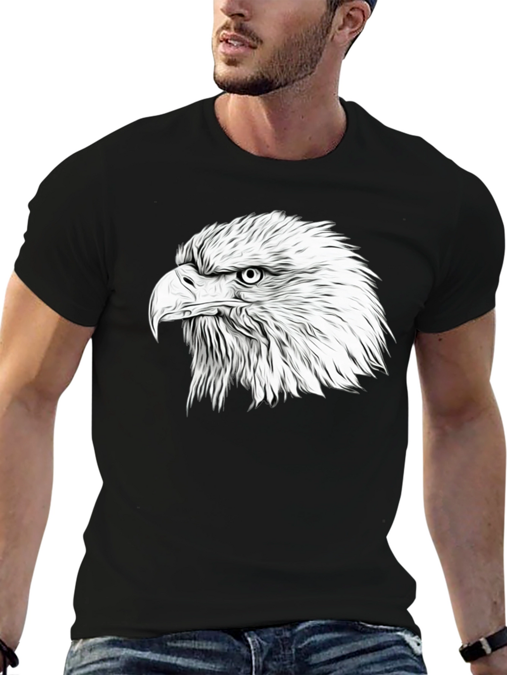 Bold Eagle Graphic Print Tee