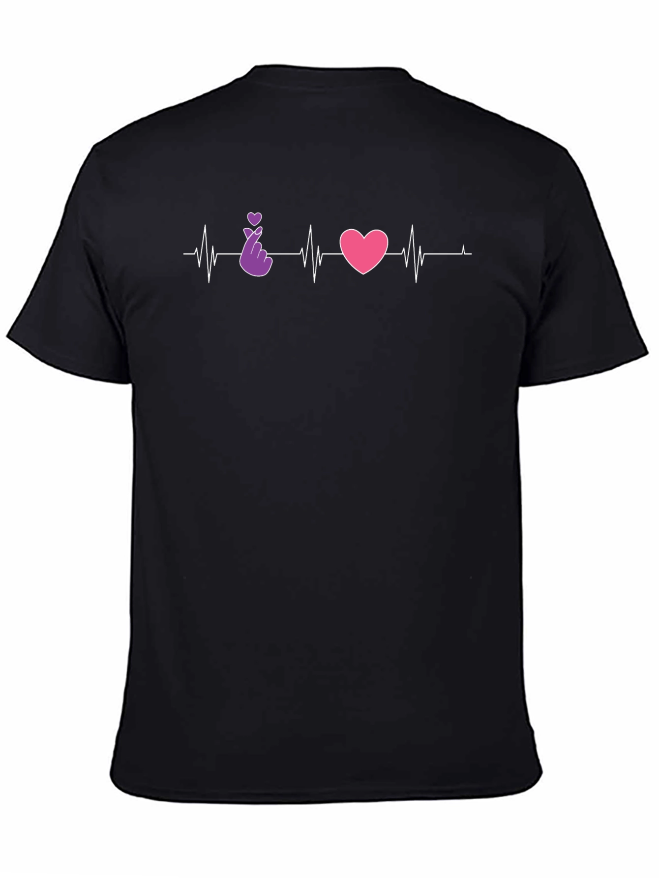 Heartbeat Love Sign Graphic Tee - Stylish & Trendy
