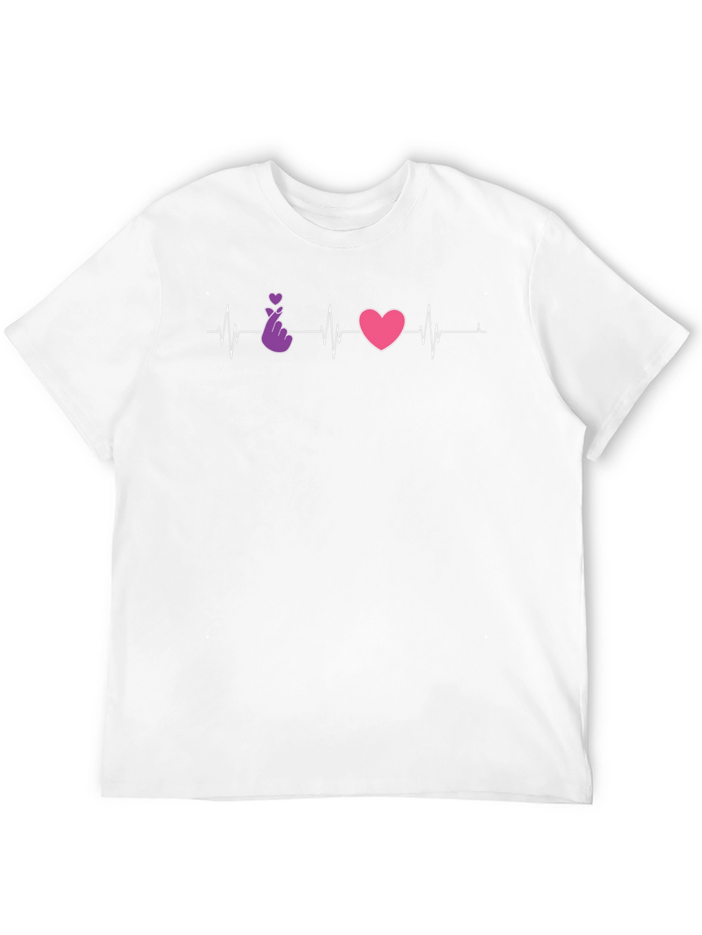 Heartbeat Love Sign Graphic Tee - Stylish & Trendy