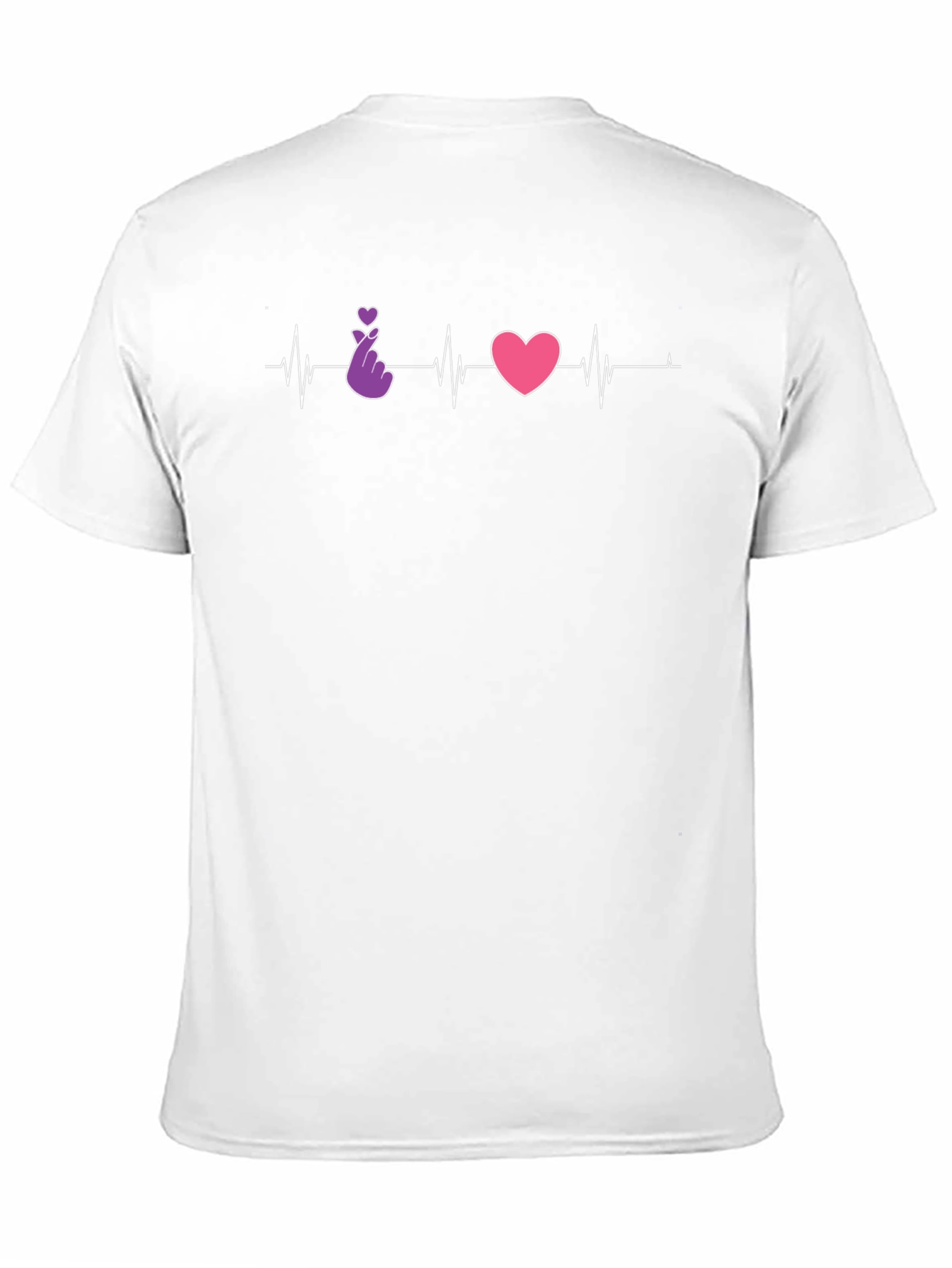Heartbeat Love Sign Graphic Tee - Stylish & Trendy