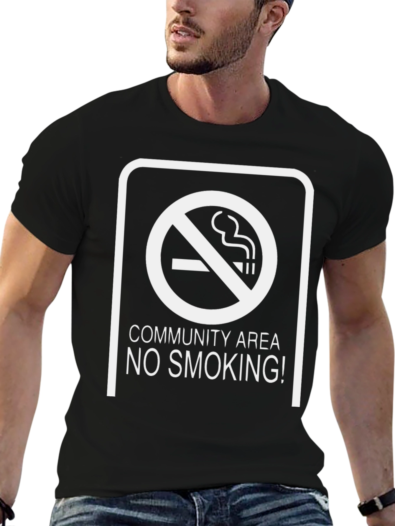 No Smoking Area Graphic Tee