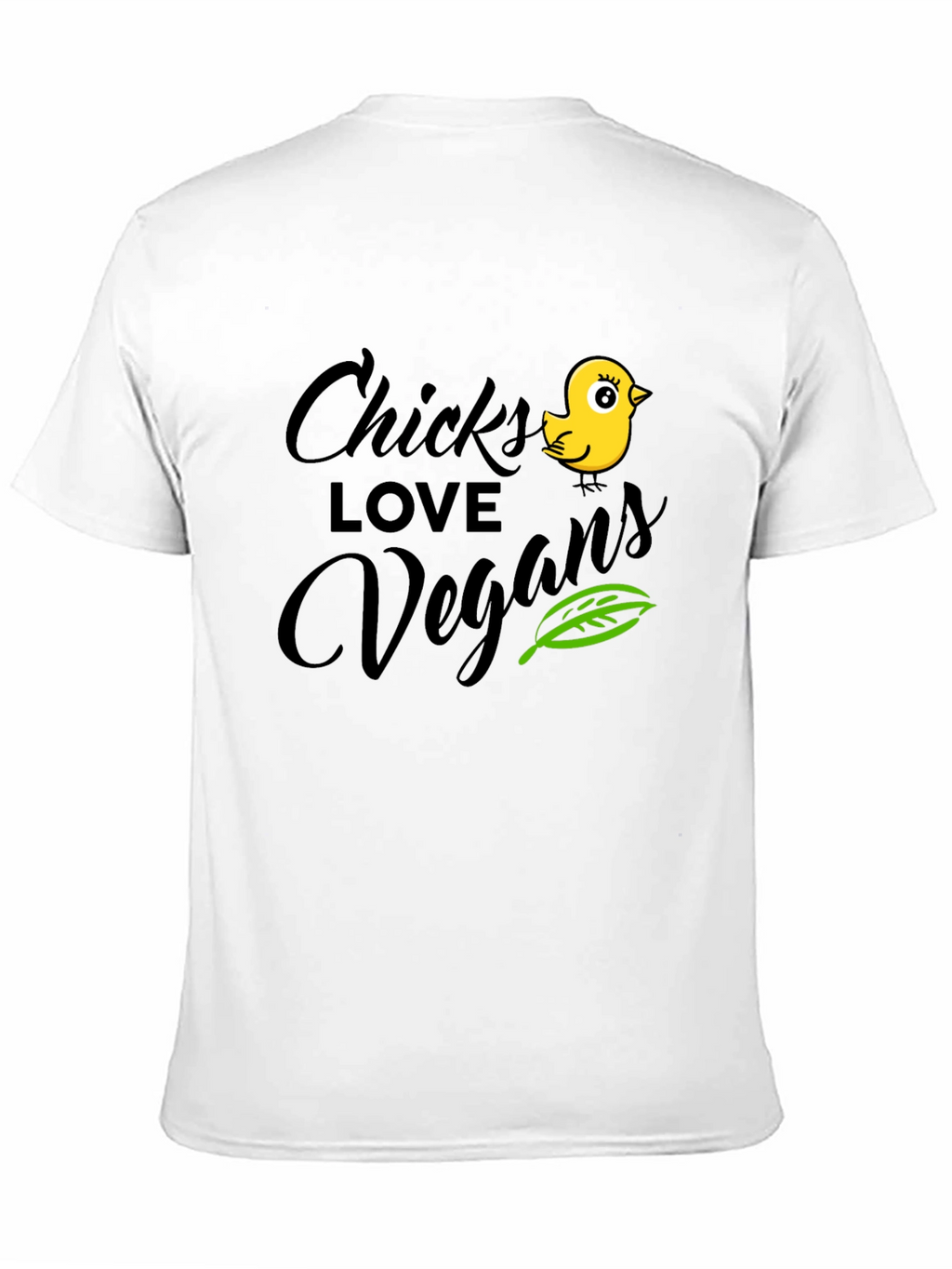 Chicks Love Vegans Black T-Shirt