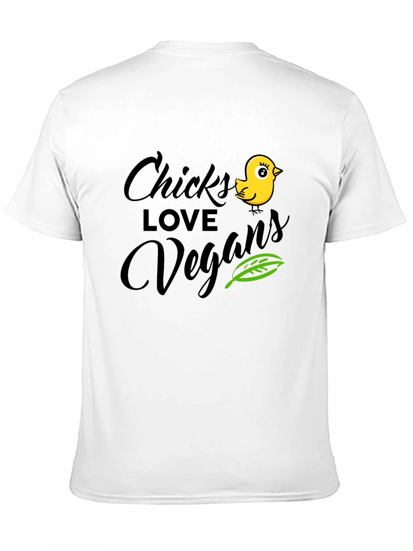Chicks Love Vegans Black T-Shirt