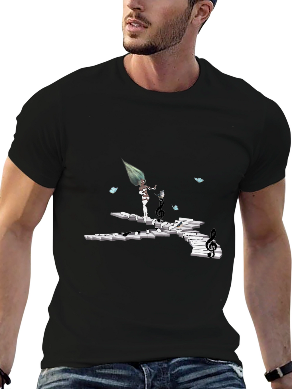 Musical Stairs T-Shirt - Unique Graphic Tee