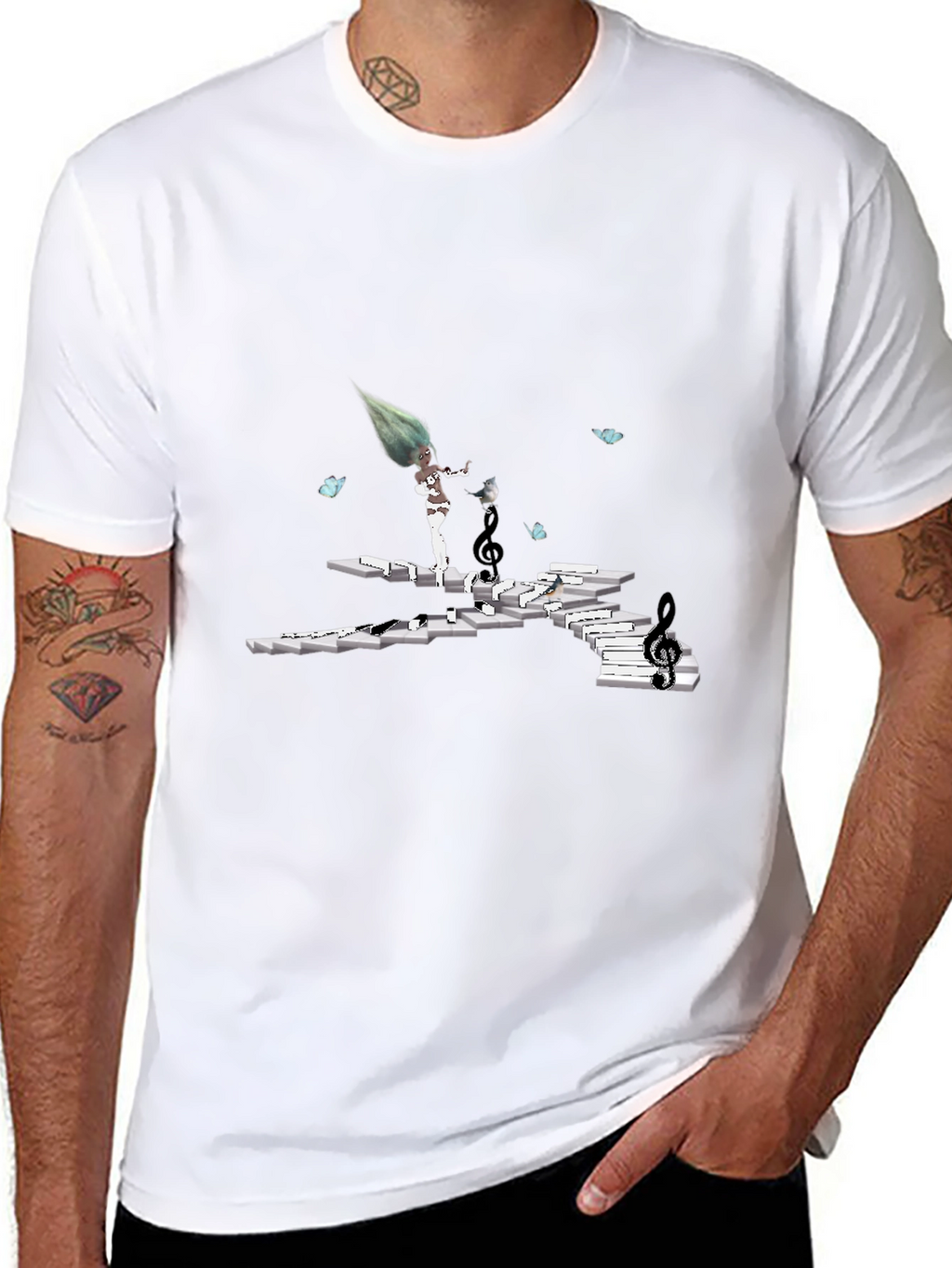 Musical Stairs T-Shirt - Unique Graphic Tee