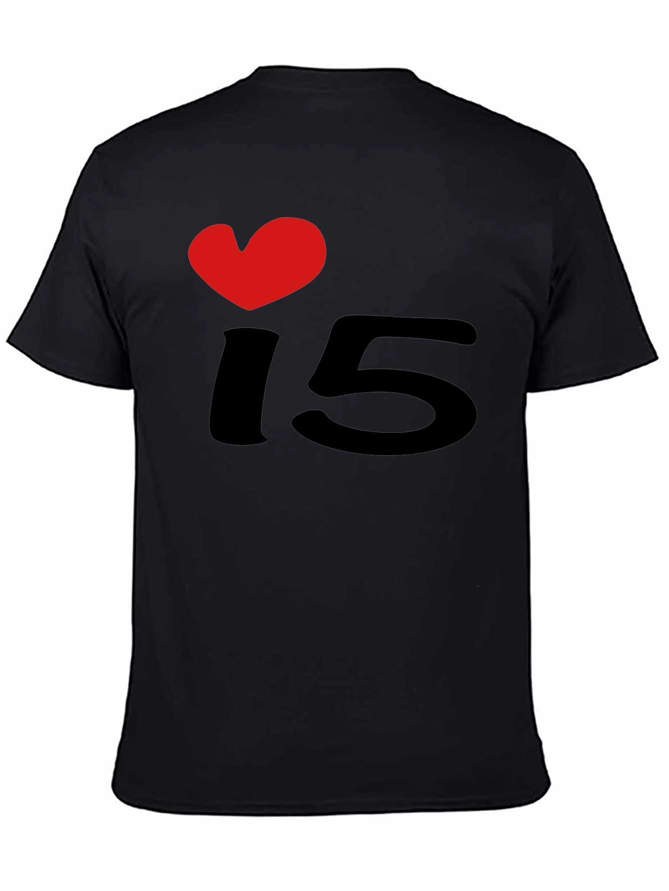 I Heart 15 Black T-Shirt