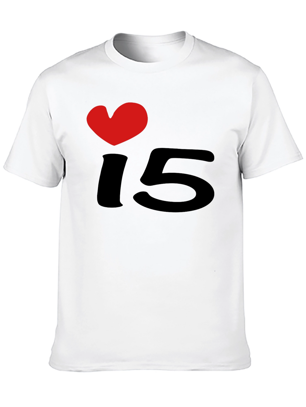 I Heart 15 Black T-Shirt