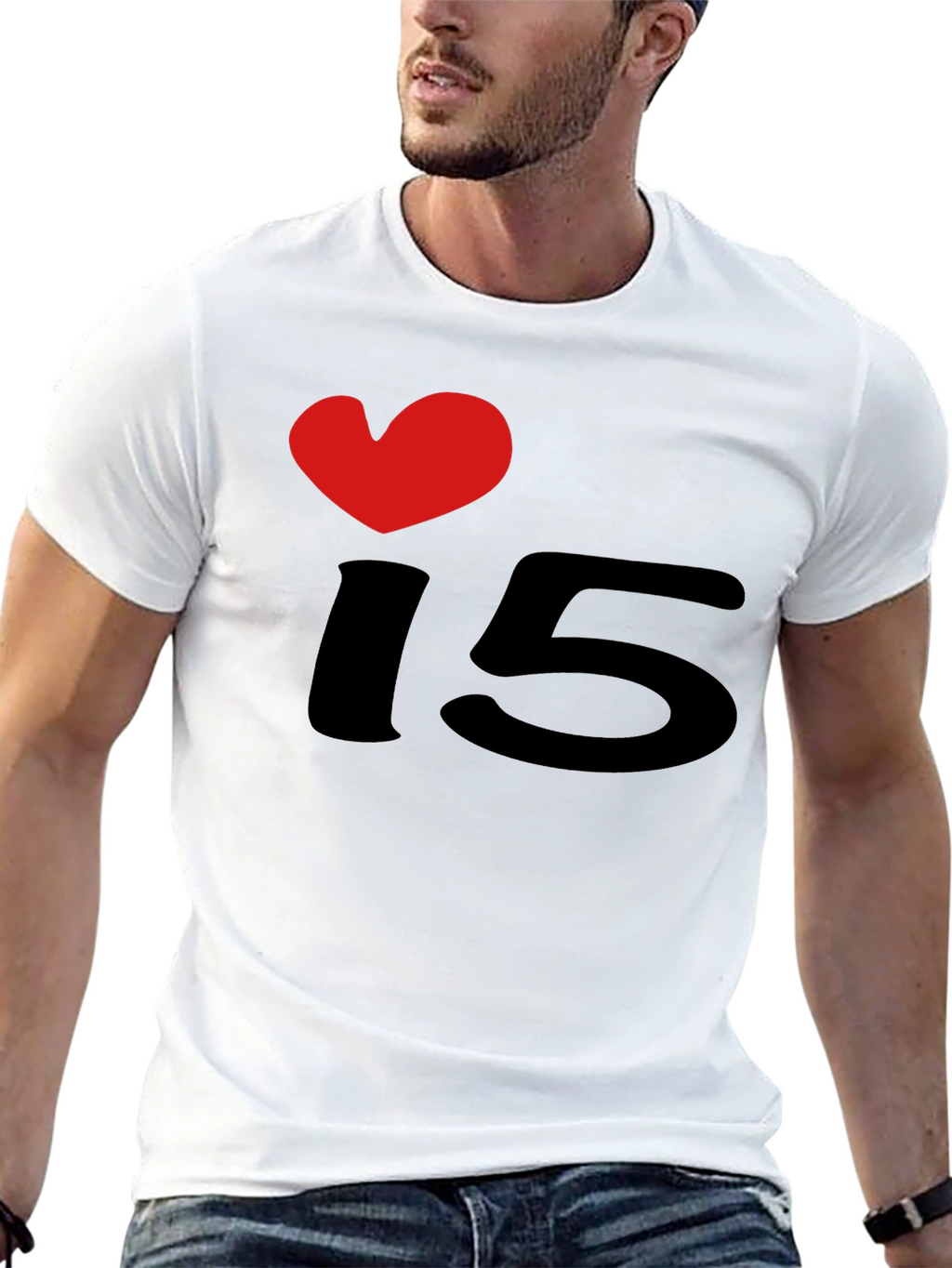 I Heart 15 Black T-Shirt