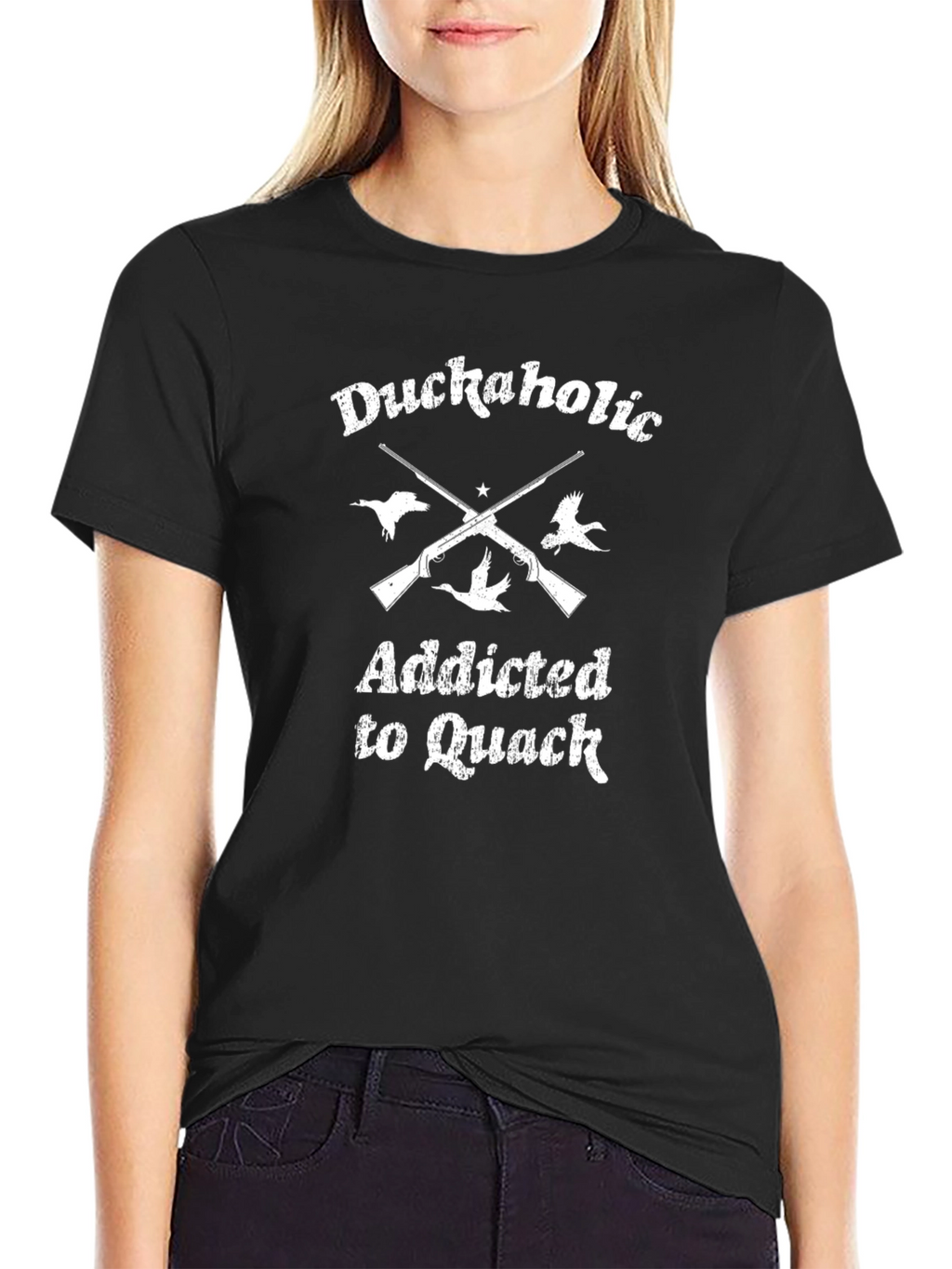 Duckaholic Addicted to Quack Graphic T-Shirt