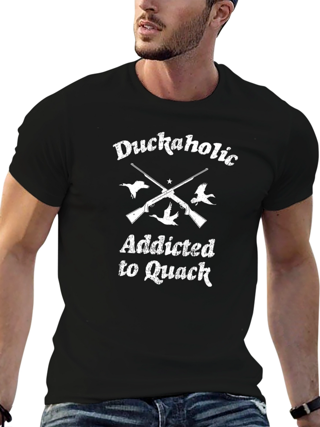 Duckaholic Addicted to Quack Graphic T-Shirt