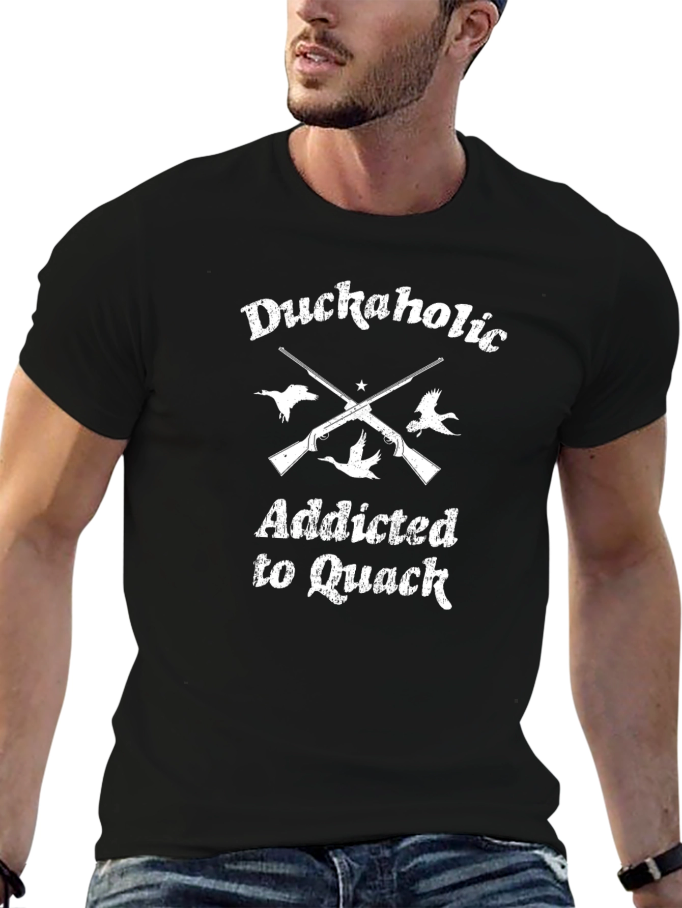 Duckaholic Addicted to Quack Graphic T-Shirt