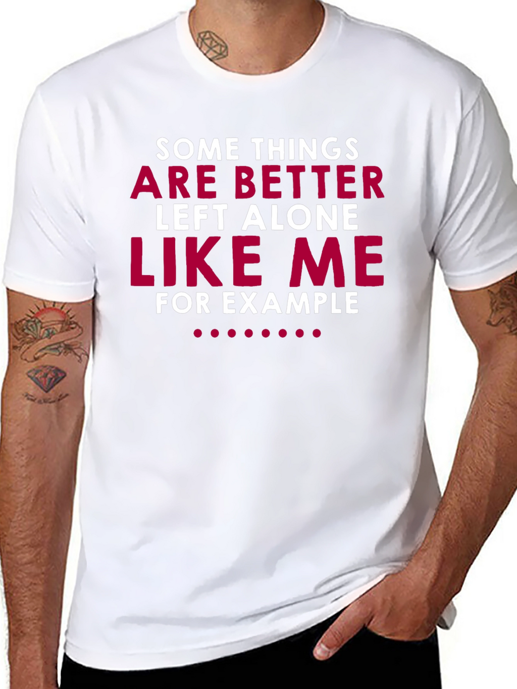 Humorous Graphic T-Shirt: Leave Me Alone