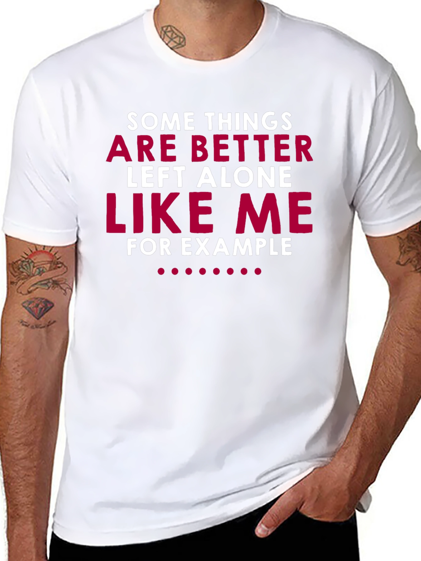 Humorous Graphic T-Shirt: Leave Me Alone