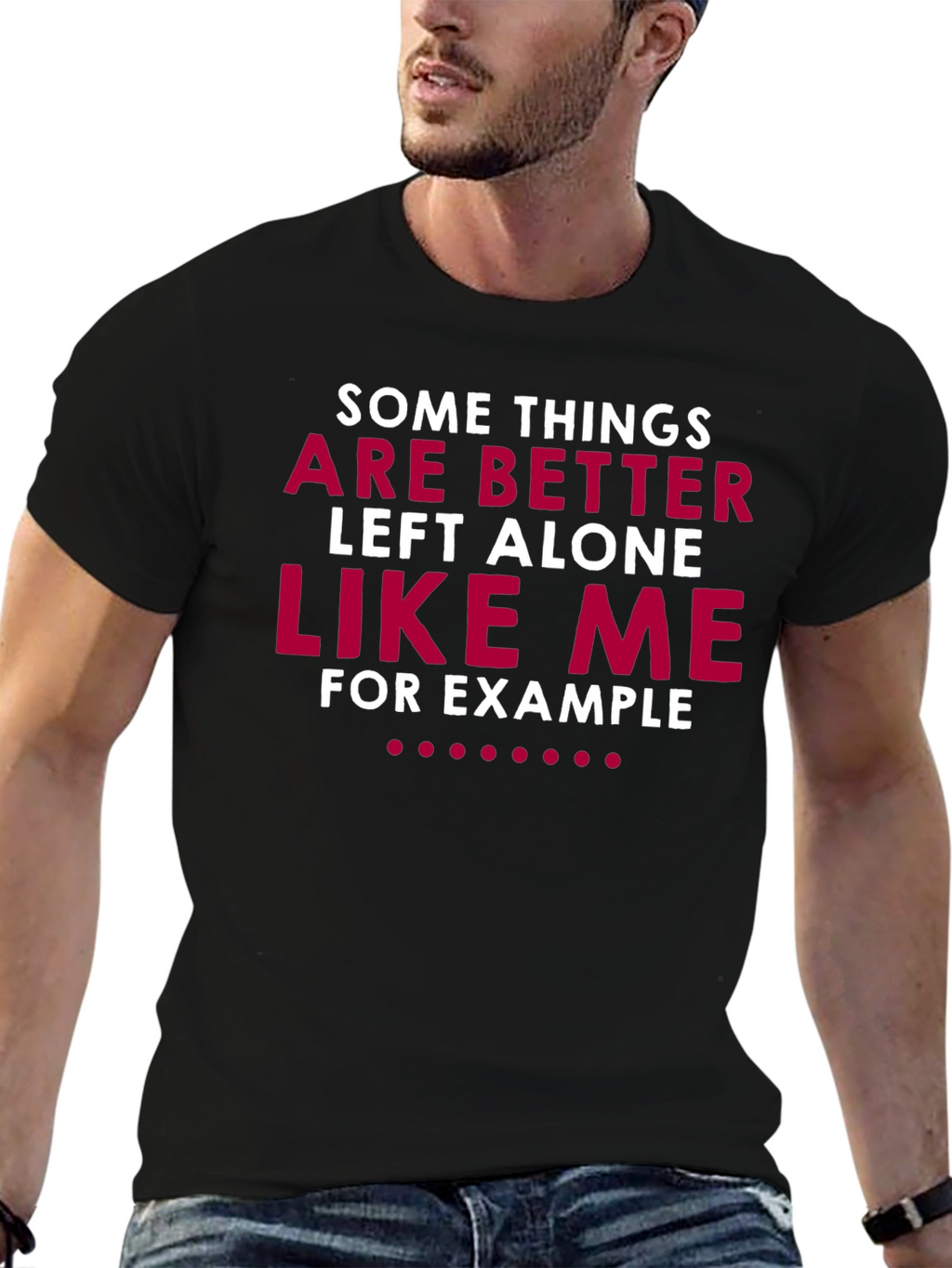 Humorous Graphic T-Shirt: Leave Me Alone