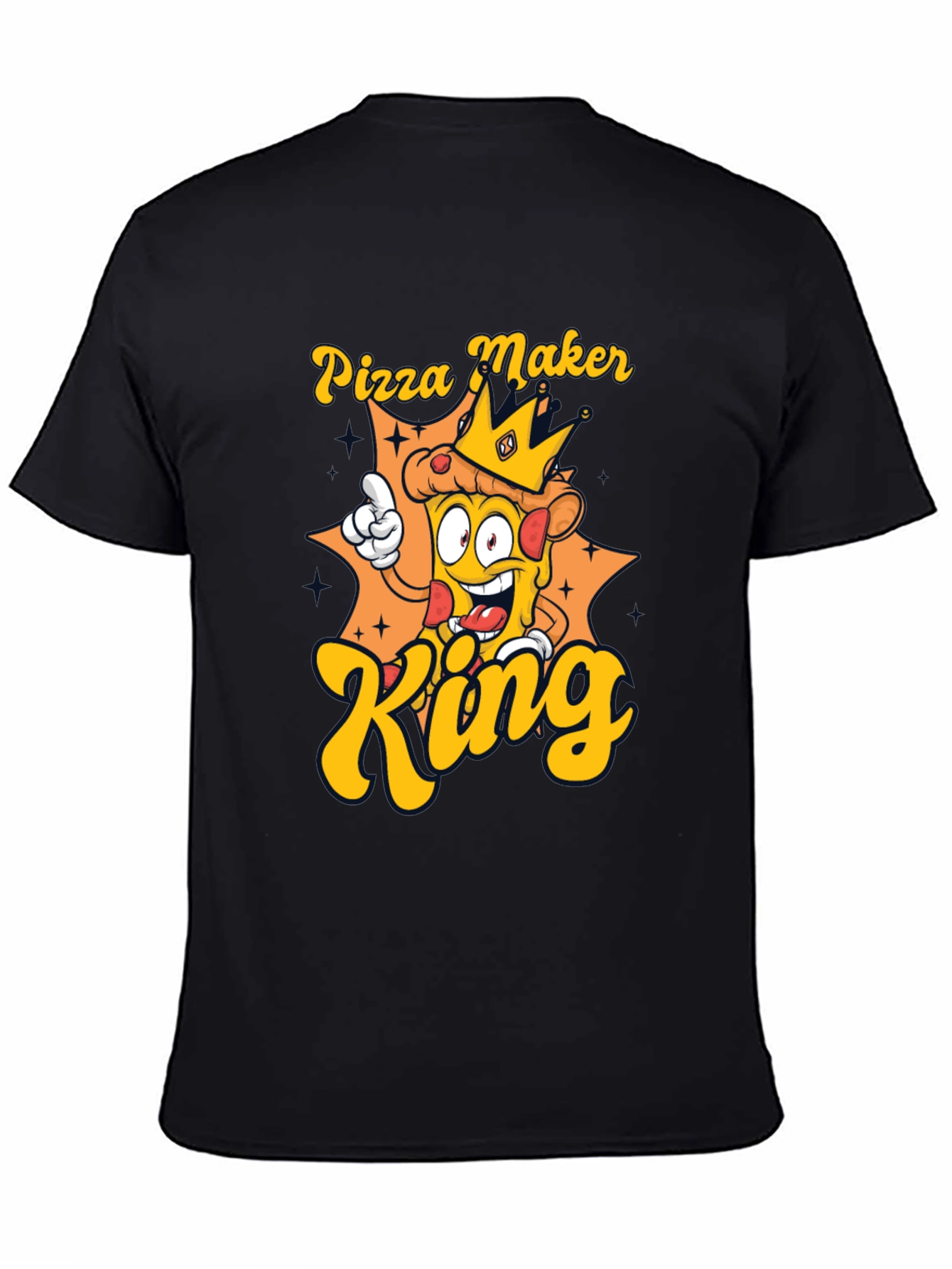 Pizza Maker King T-Shirt - Novelty Graphic Tee