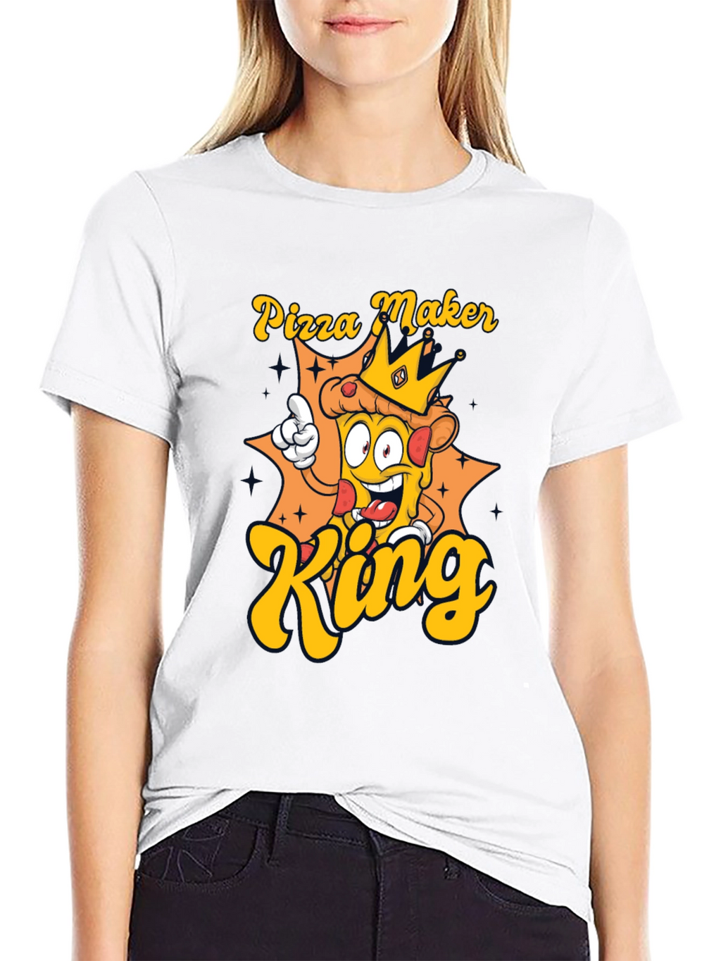 Pizza Maker King T-Shirt - Novelty Graphic Tee