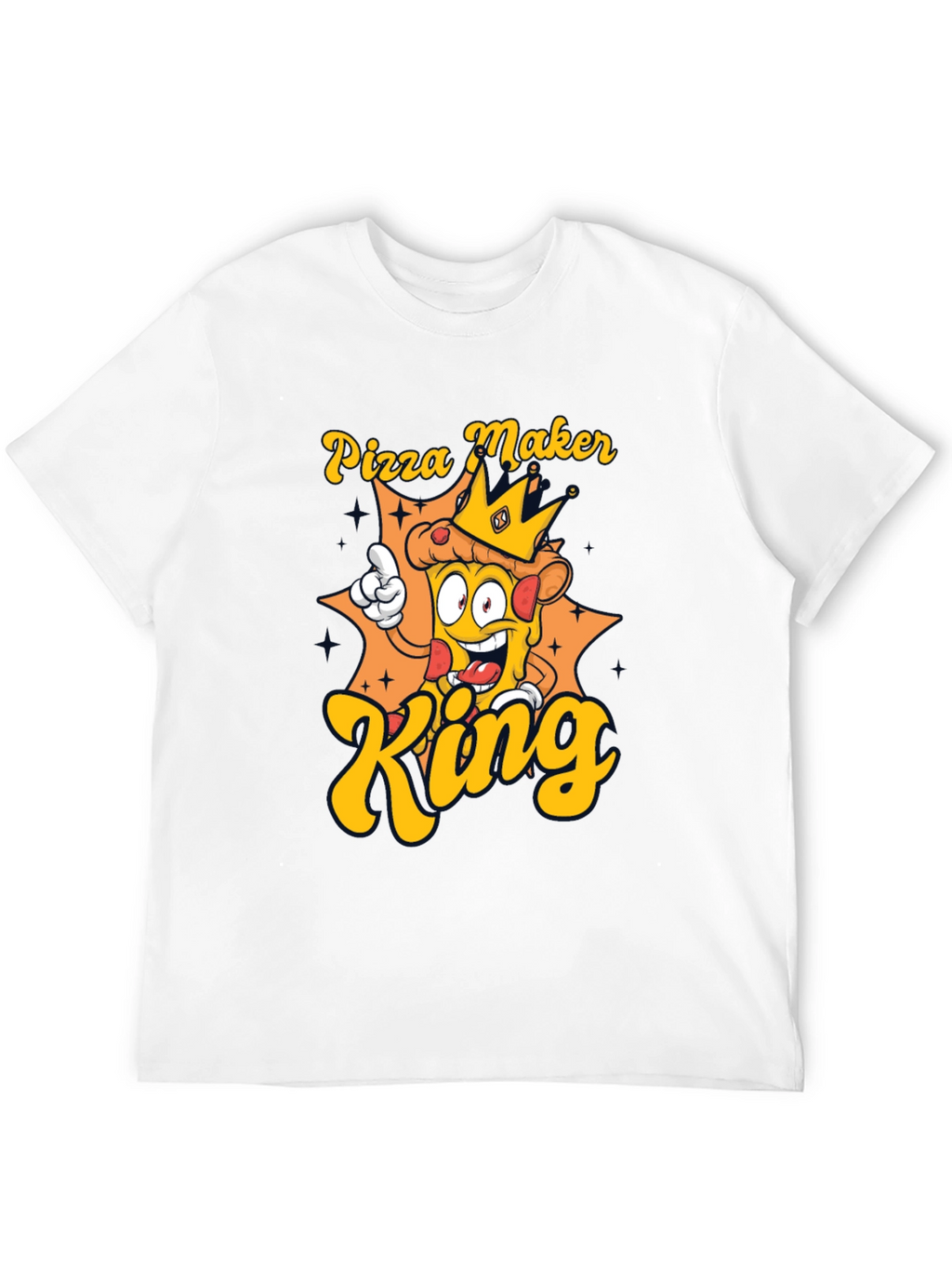Pizza Maker King T-Shirt - Novelty Graphic Tee